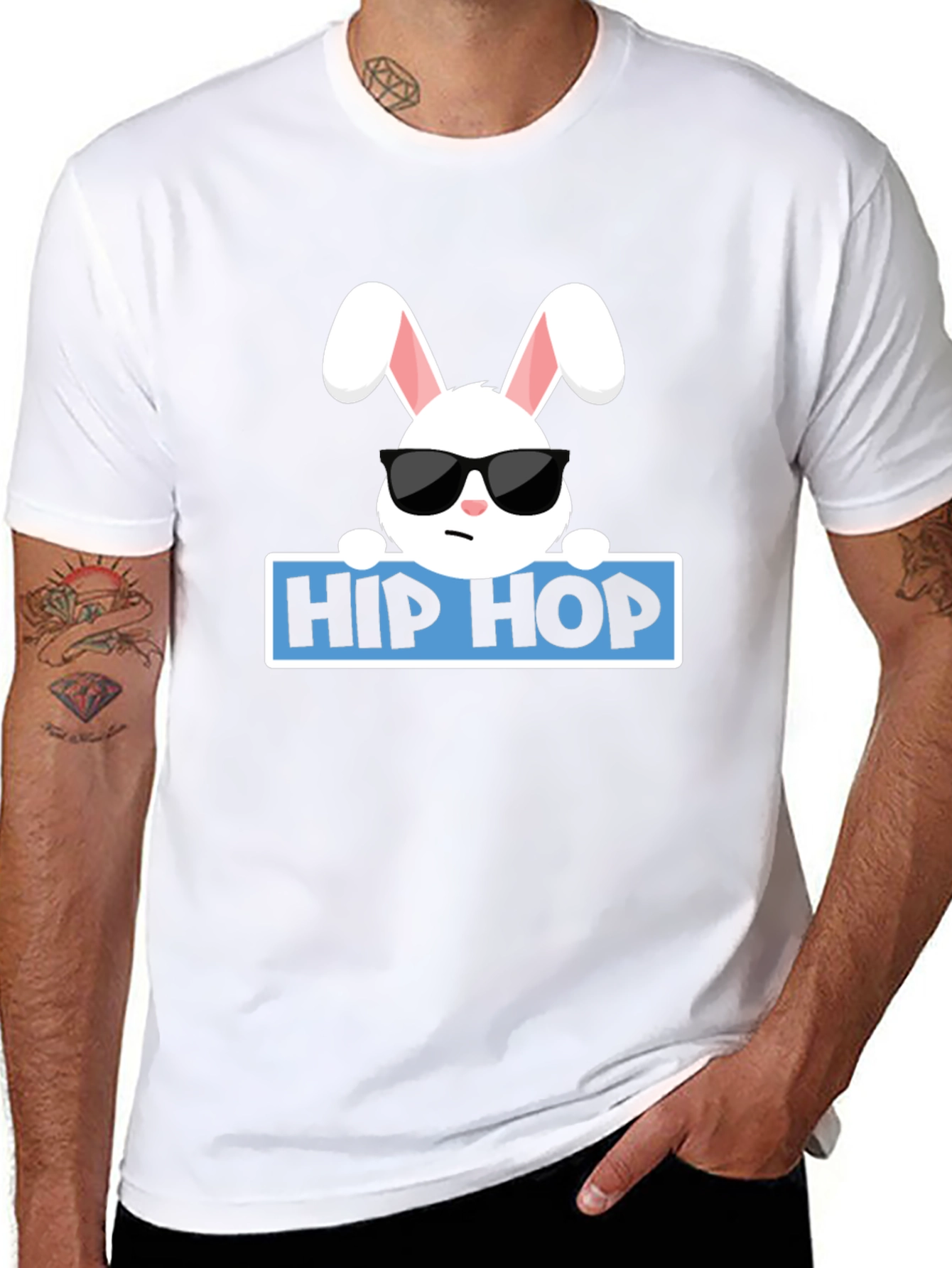 Hip Hop Bunny T-Shirt - Cool Easter Tee