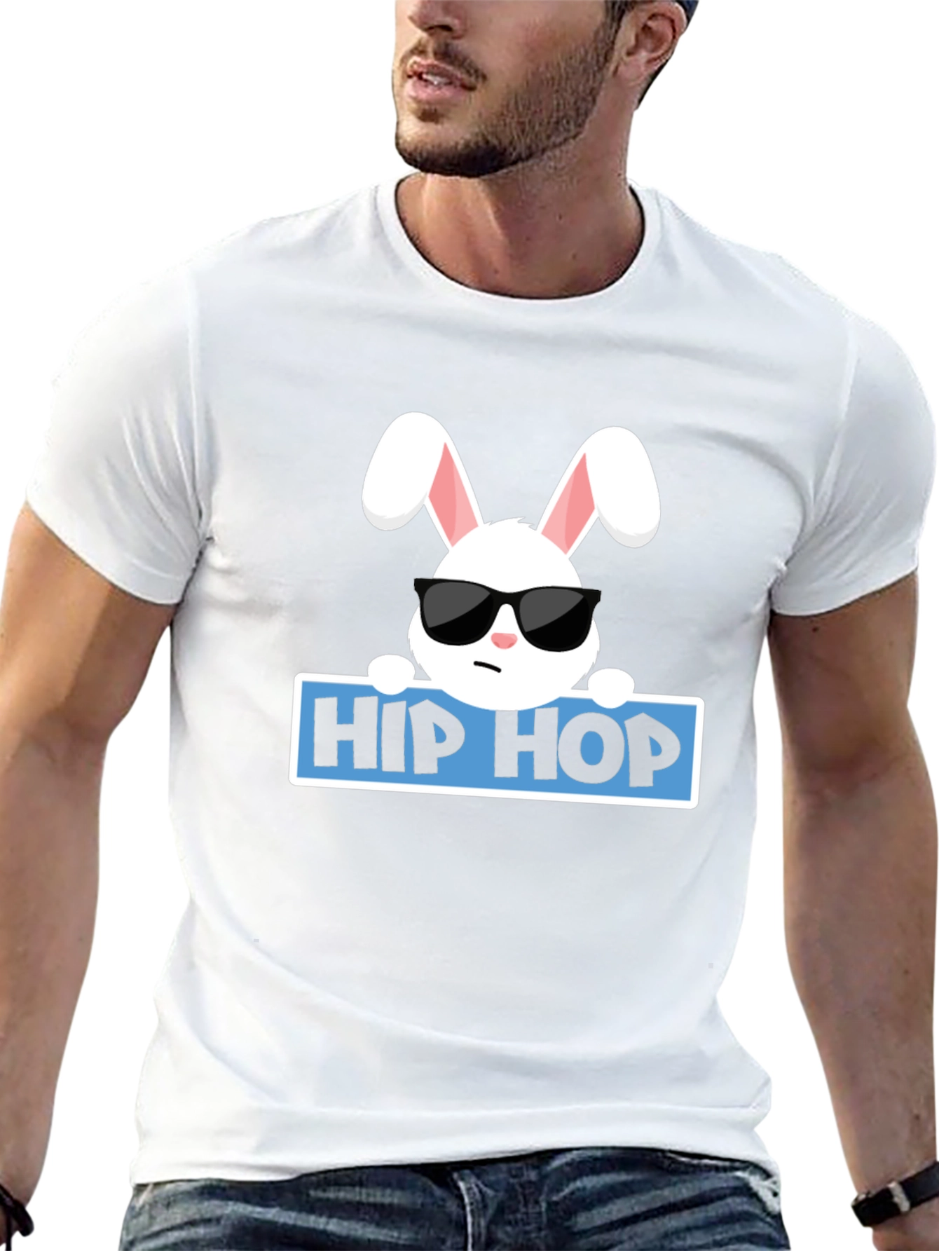 Hip Hop Bunny T-Shirt - Cool Easter Tee