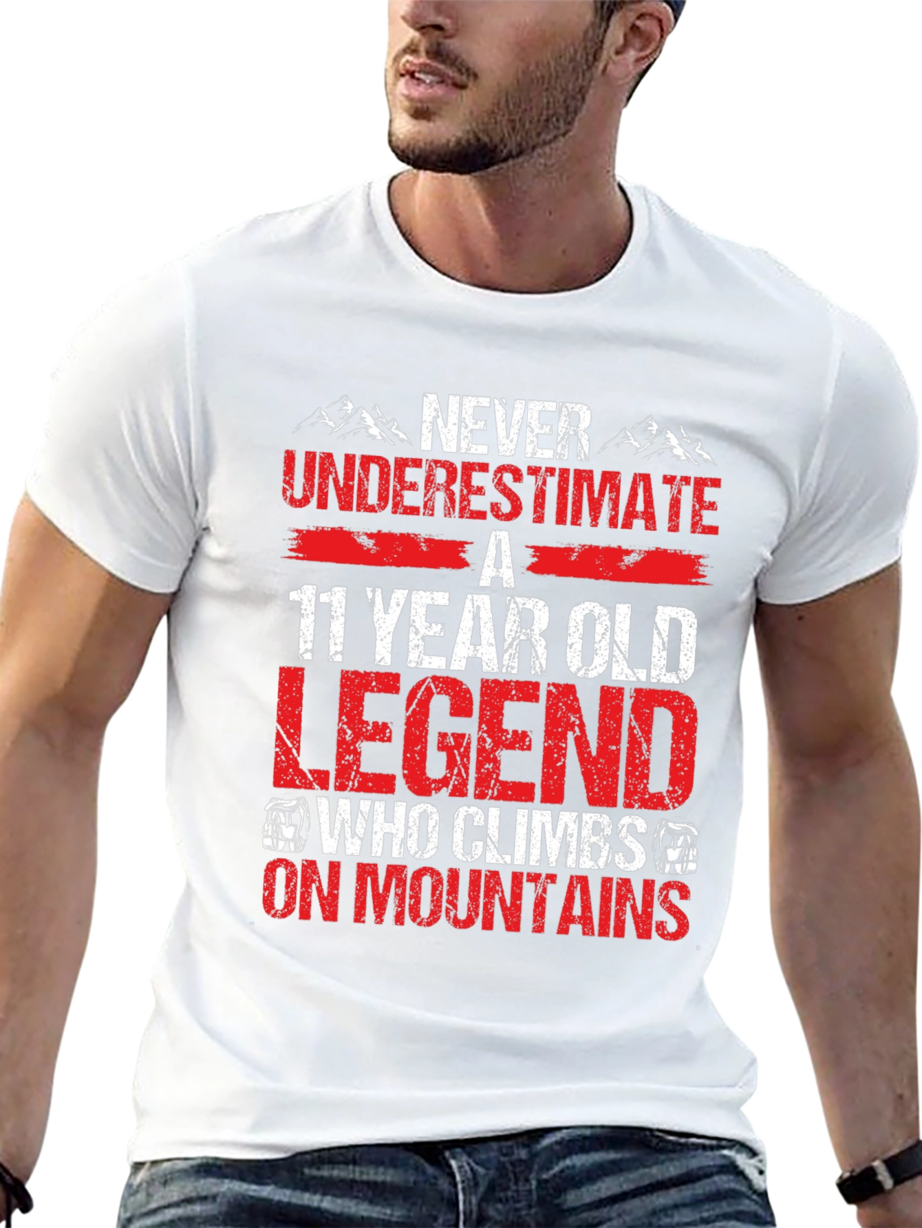 11 Year Old Legend T-Shirt: Climbs Mountains
