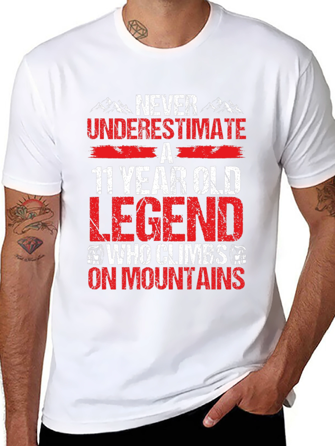 11 Year Old Legend T-Shirt: Climbs Mountains