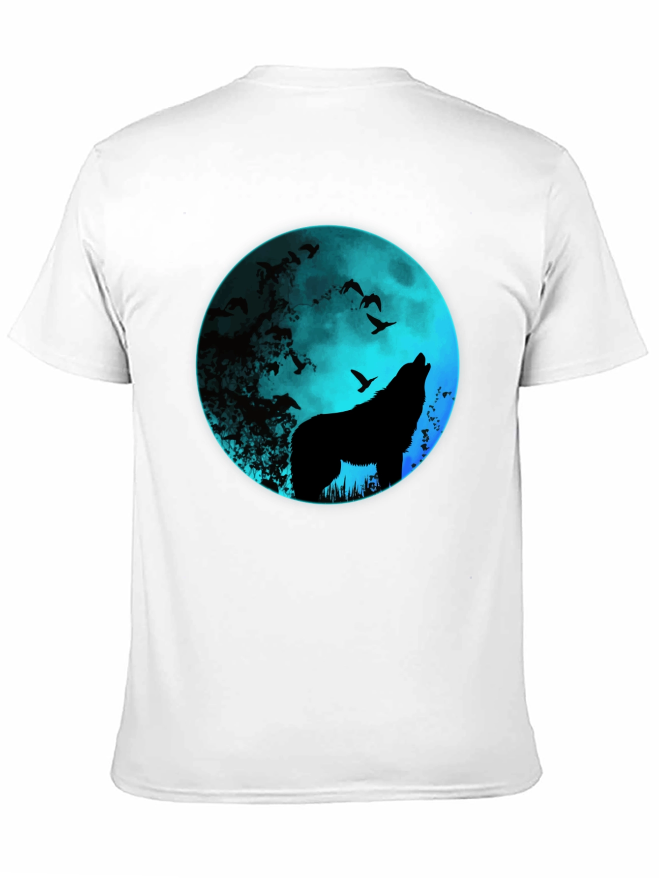 Wolf Moon Graphic Tee - Mens Black T-Shirt