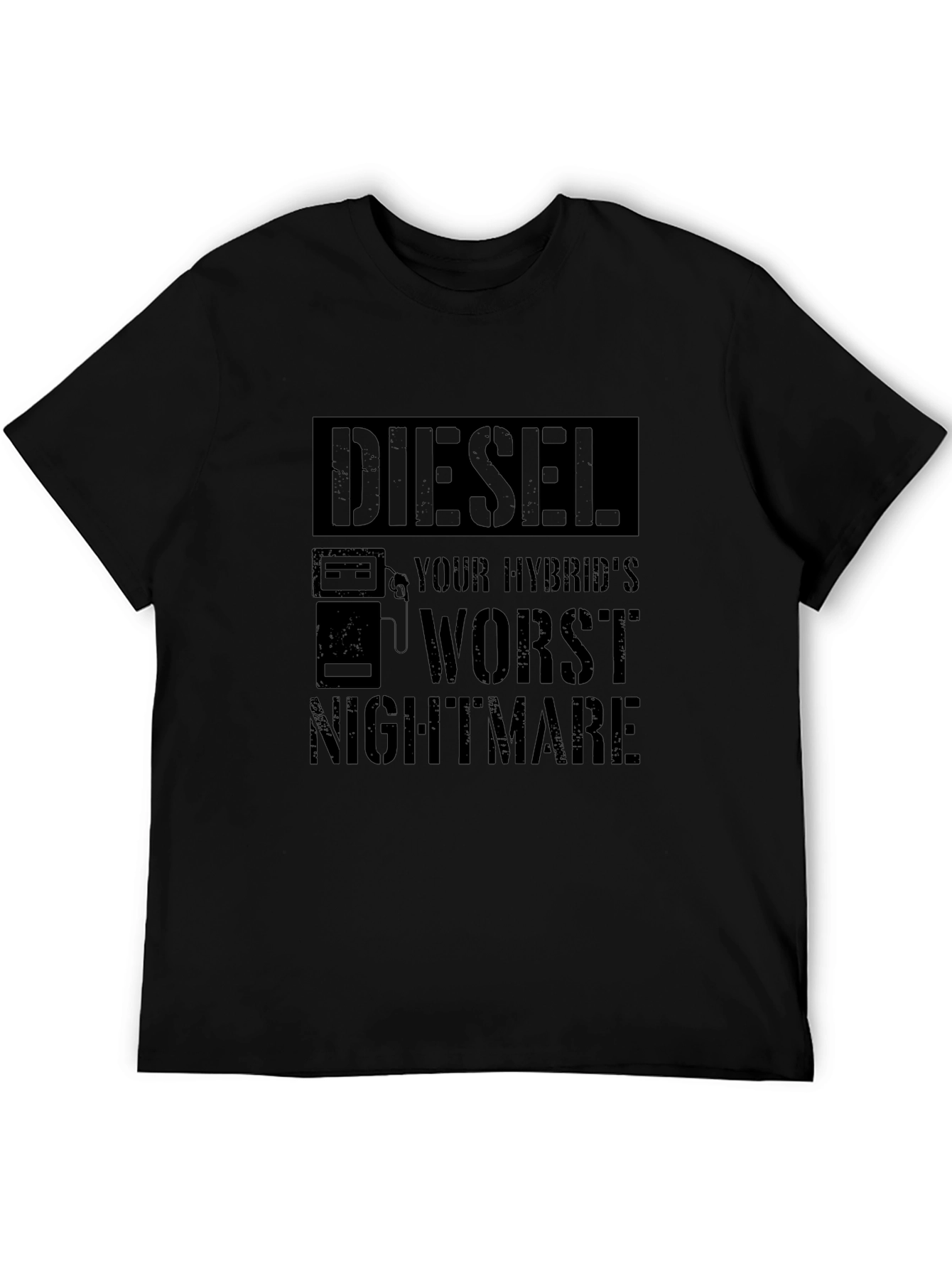 Diesel Hybrids Worst Nightmare Black Graphic T-Shirt