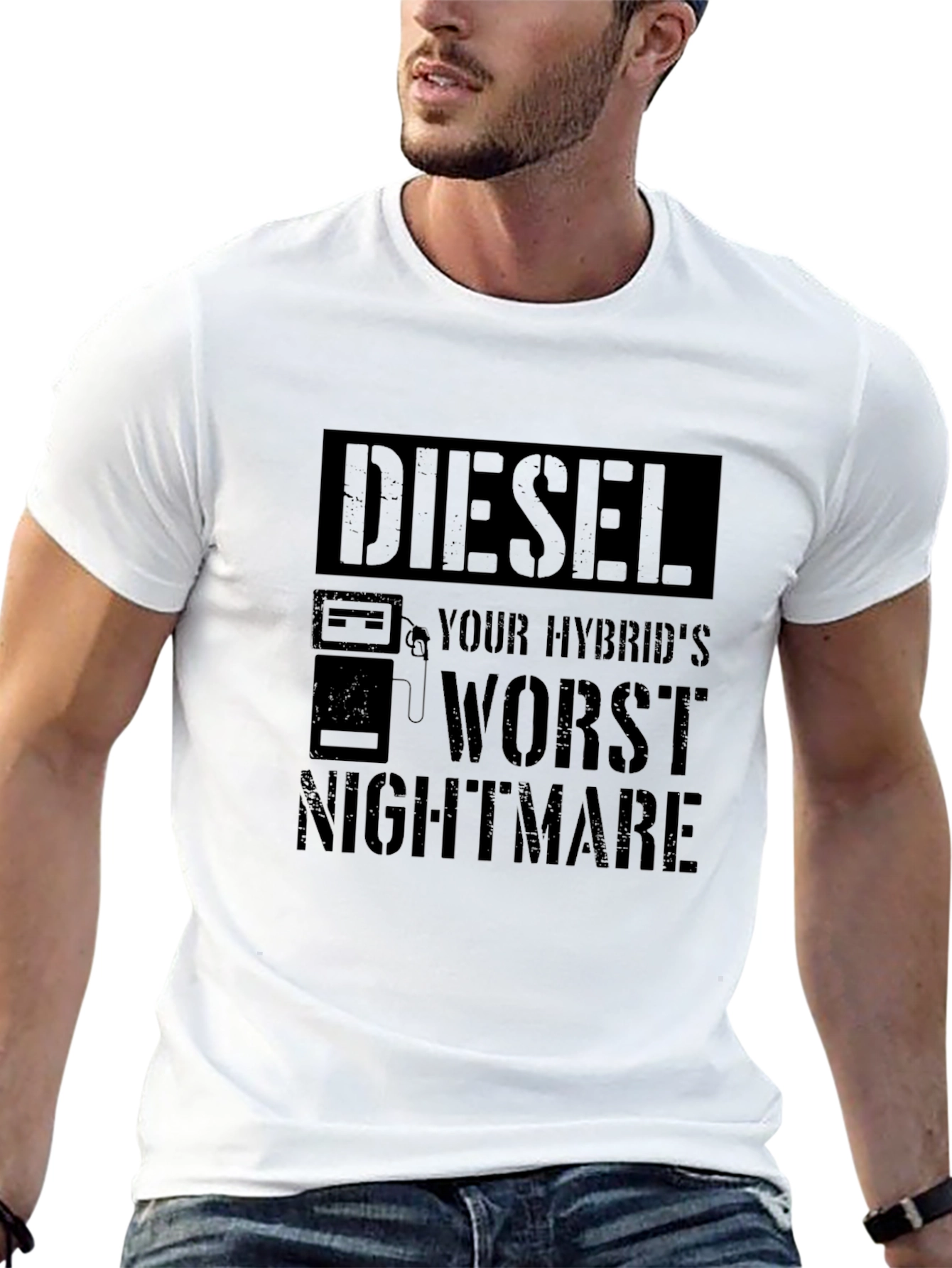Diesel Hybrids Worst Nightmare Black Graphic T-Shirt