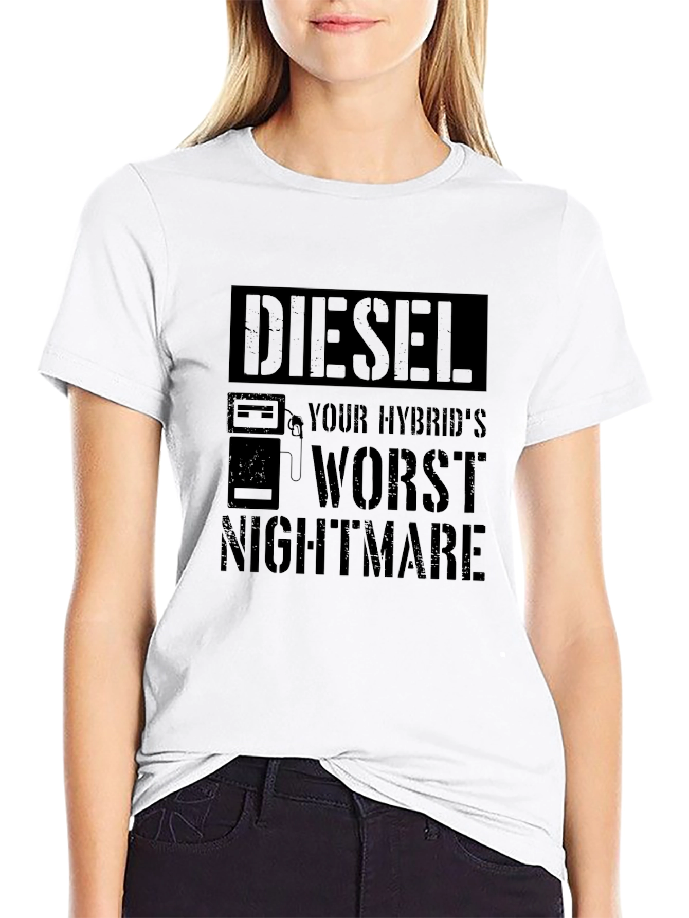 Diesel Hybrids Worst Nightmare Black Graphic T-Shirt