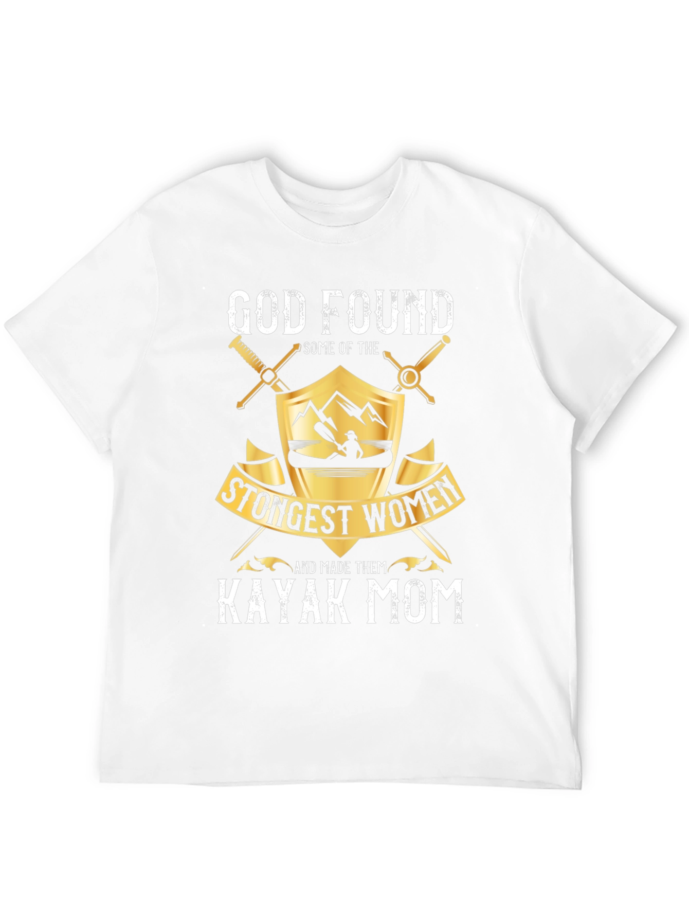 Kayak Mom Graphic T-Shirt - Strongest Women