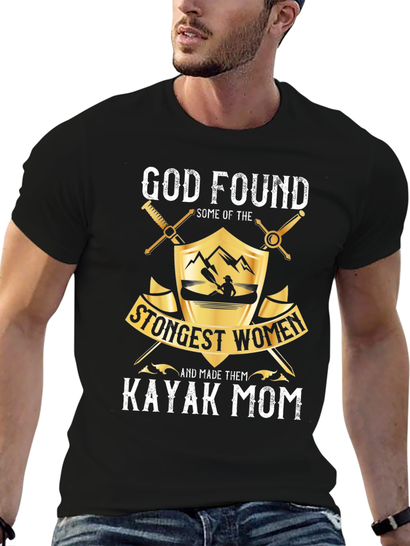 Kayak Mom Graphic T-Shirt - Strongest Women
