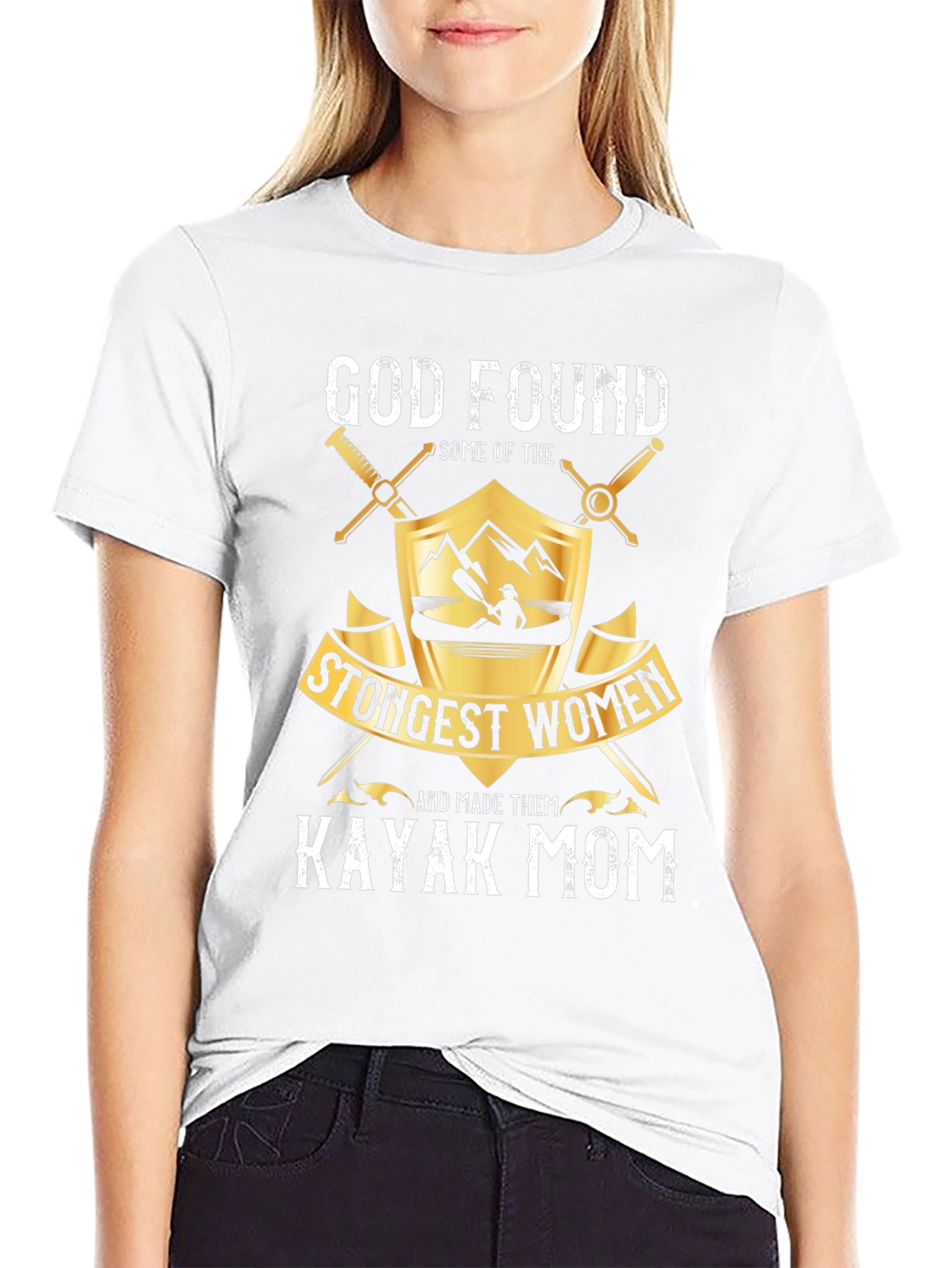 Kayak Mom Graphic T-Shirt - Strongest Women