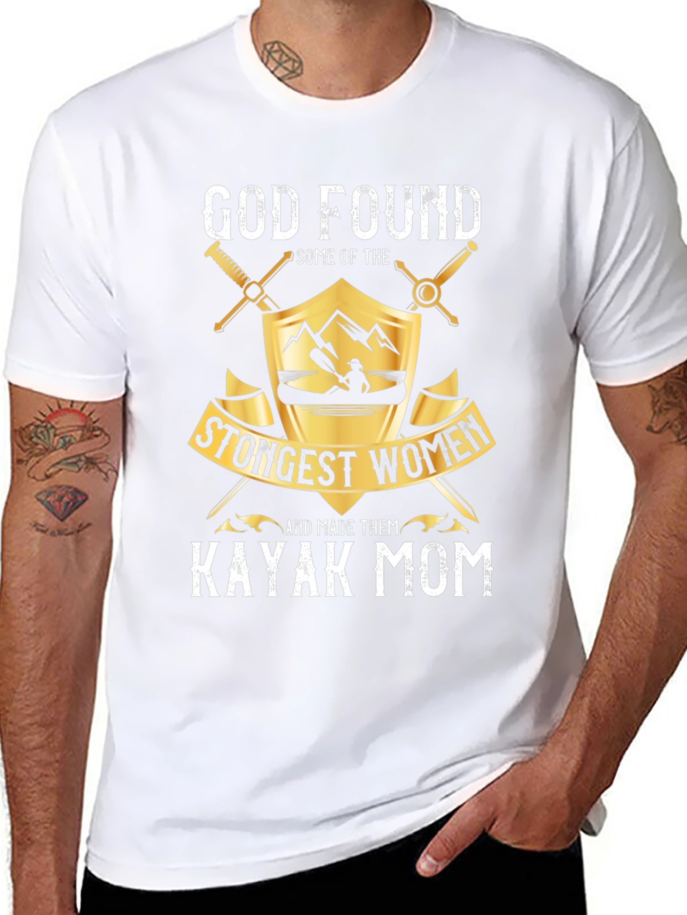 Kayak Mom Graphic T-Shirt - Strongest Women