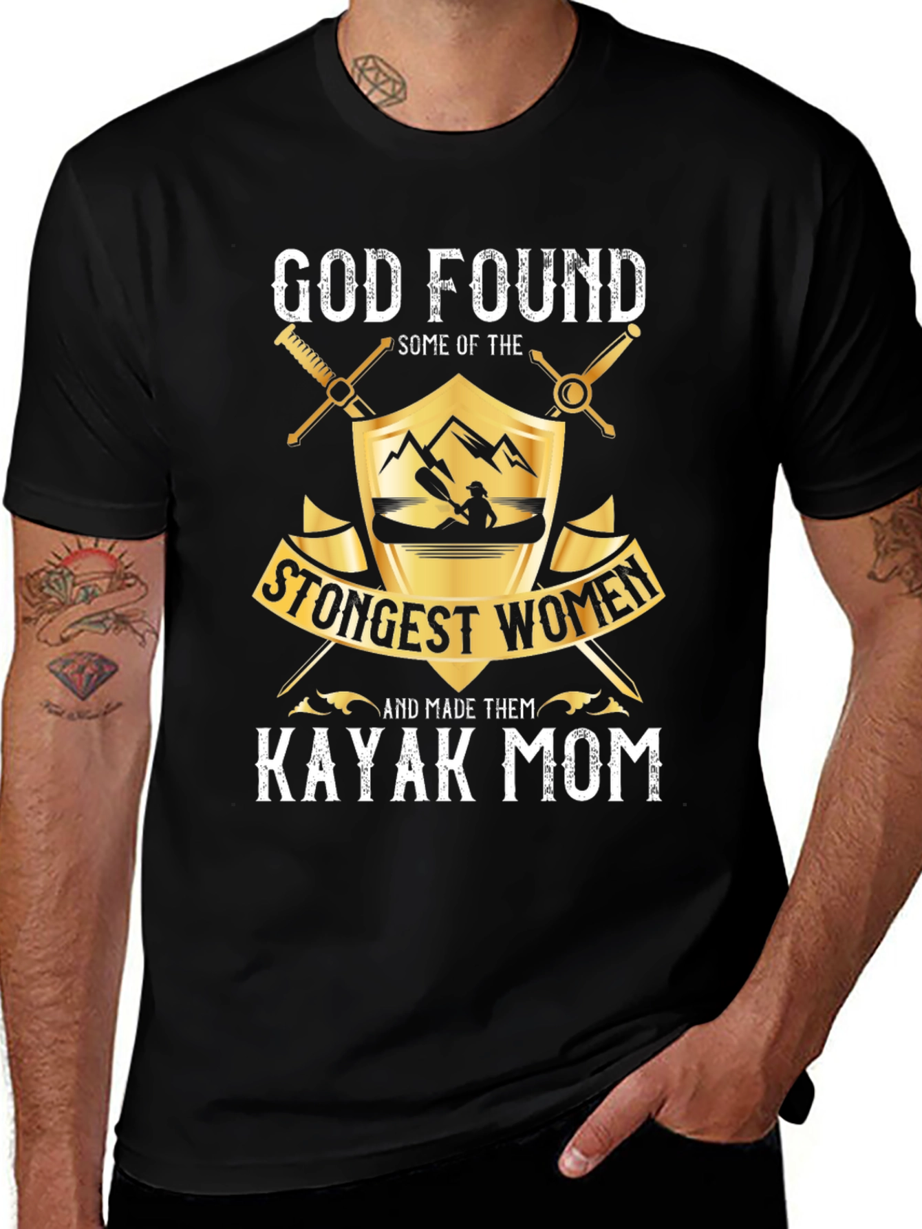 Kayak Mom Graphic T-Shirt - Strongest Women