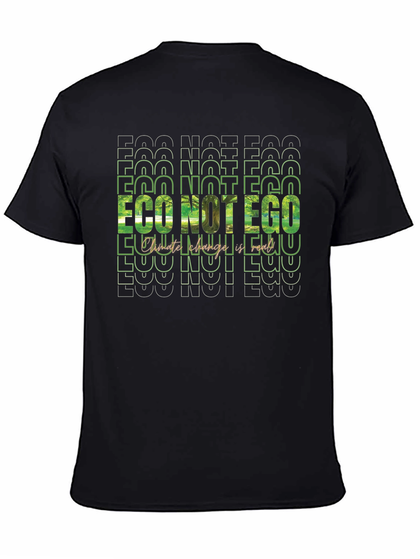 Eco Not Ego Graphic Tee - Climate Change Awareness