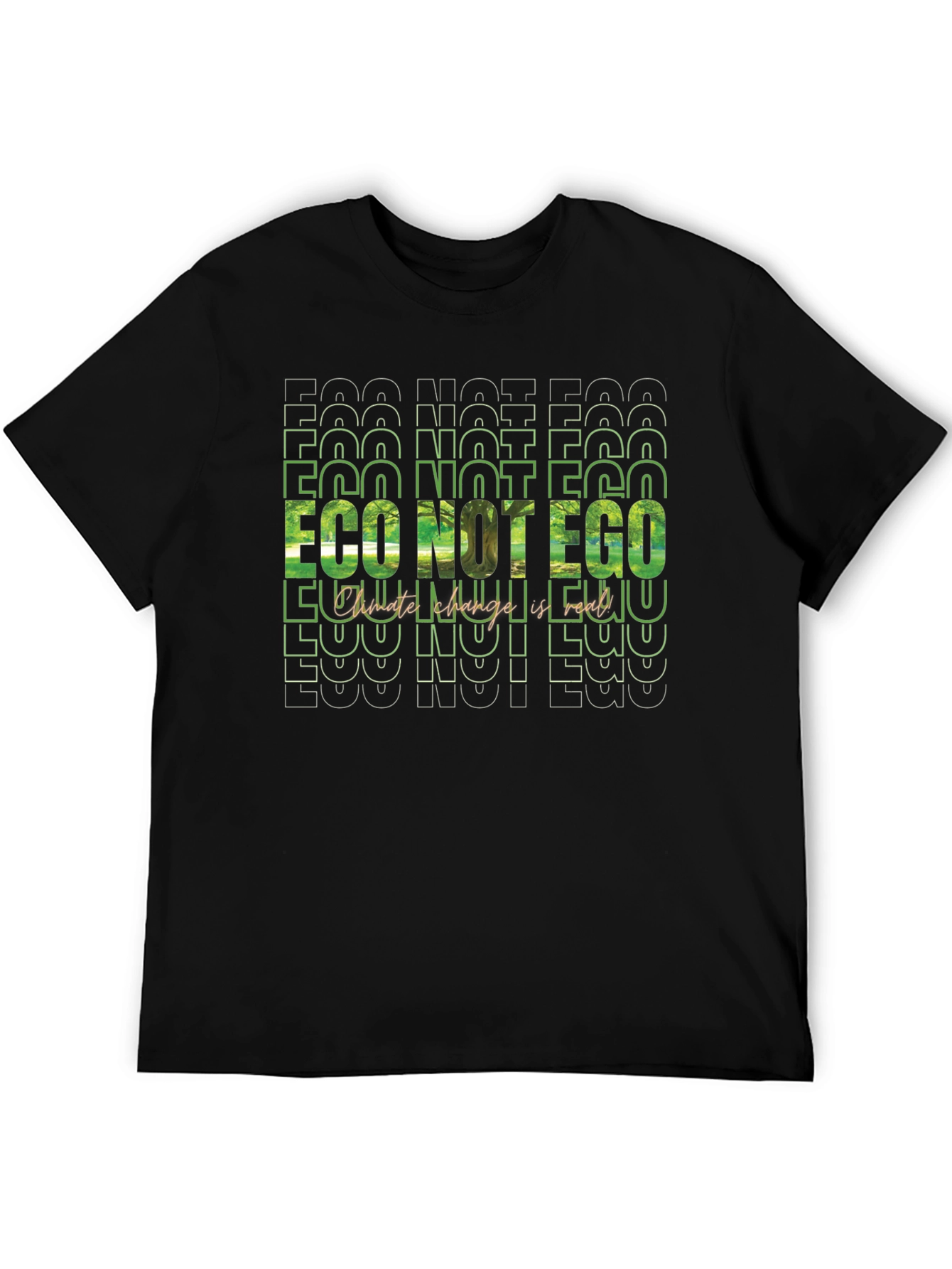 Eco Not Ego Graphic Tee - Climate Change Awareness