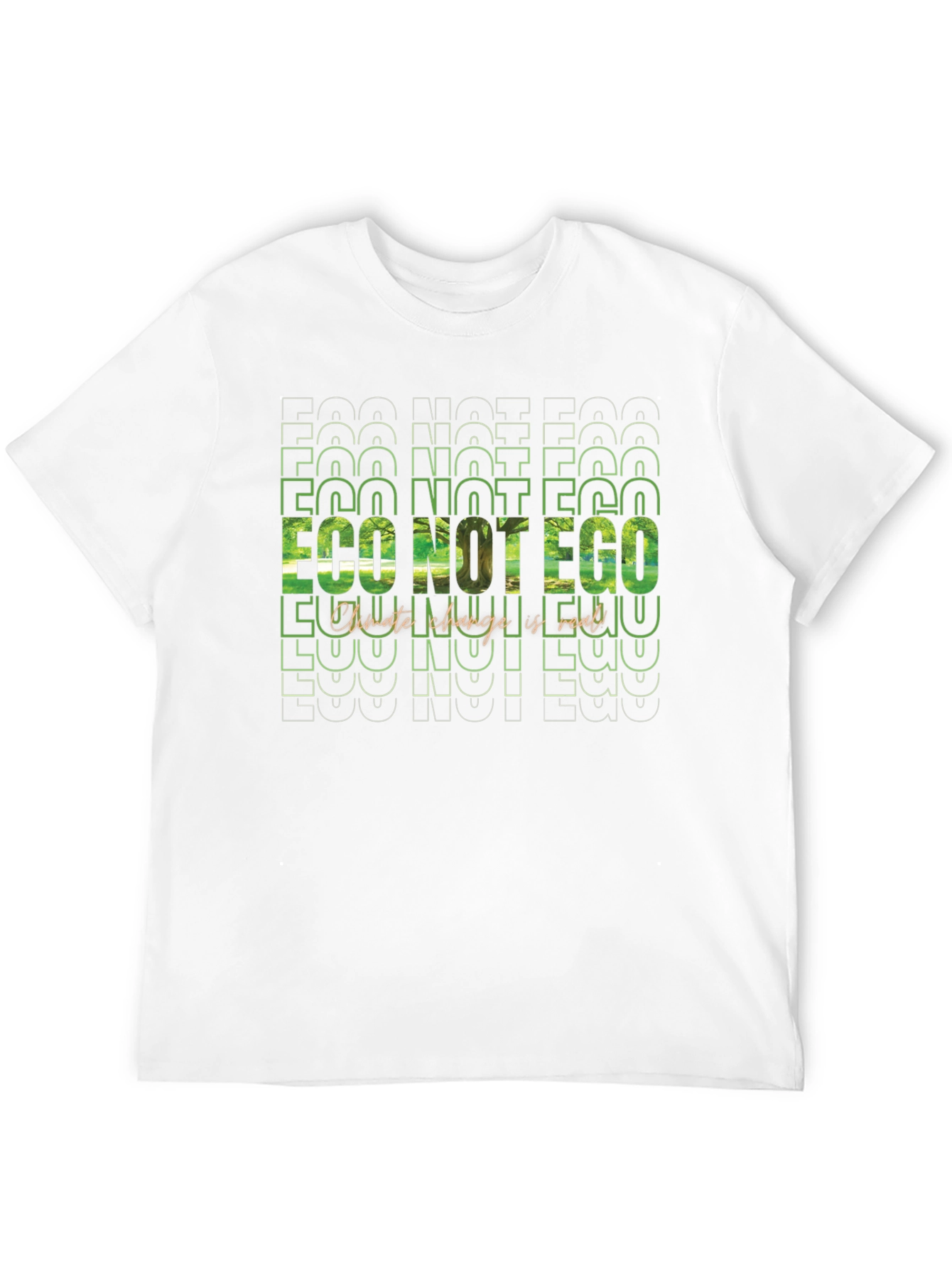 Eco Not Ego Graphic Tee - Climate Change Awareness