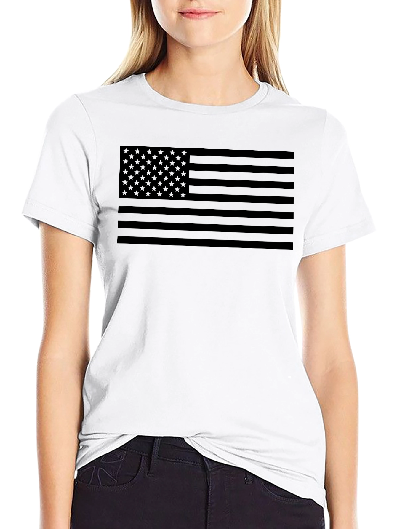 Blackout American Flag T-Shirt