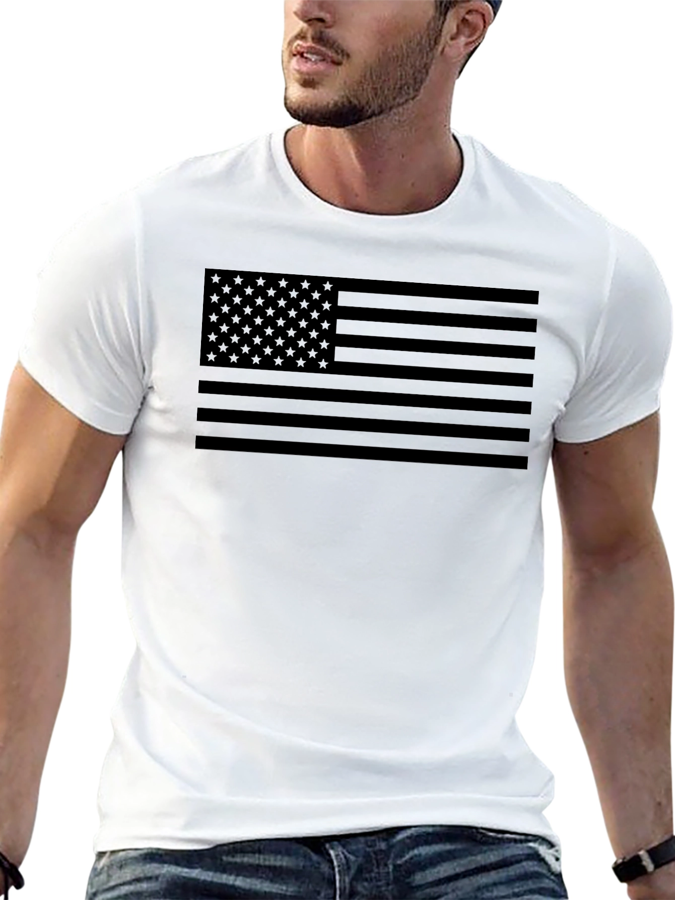 Blackout American Flag T-Shirt