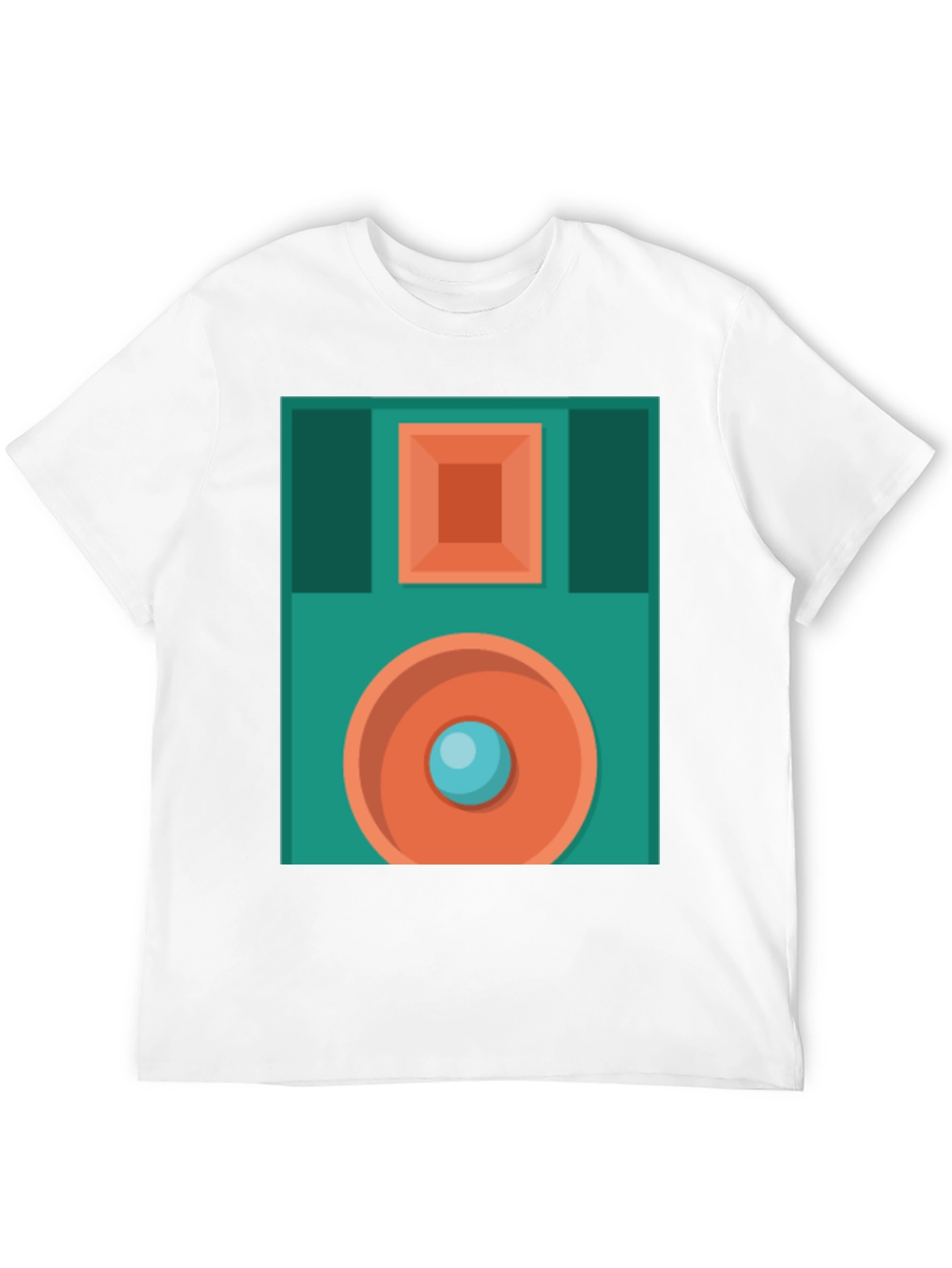 Retro Floppy Disk Graphic T-Shirt - Black