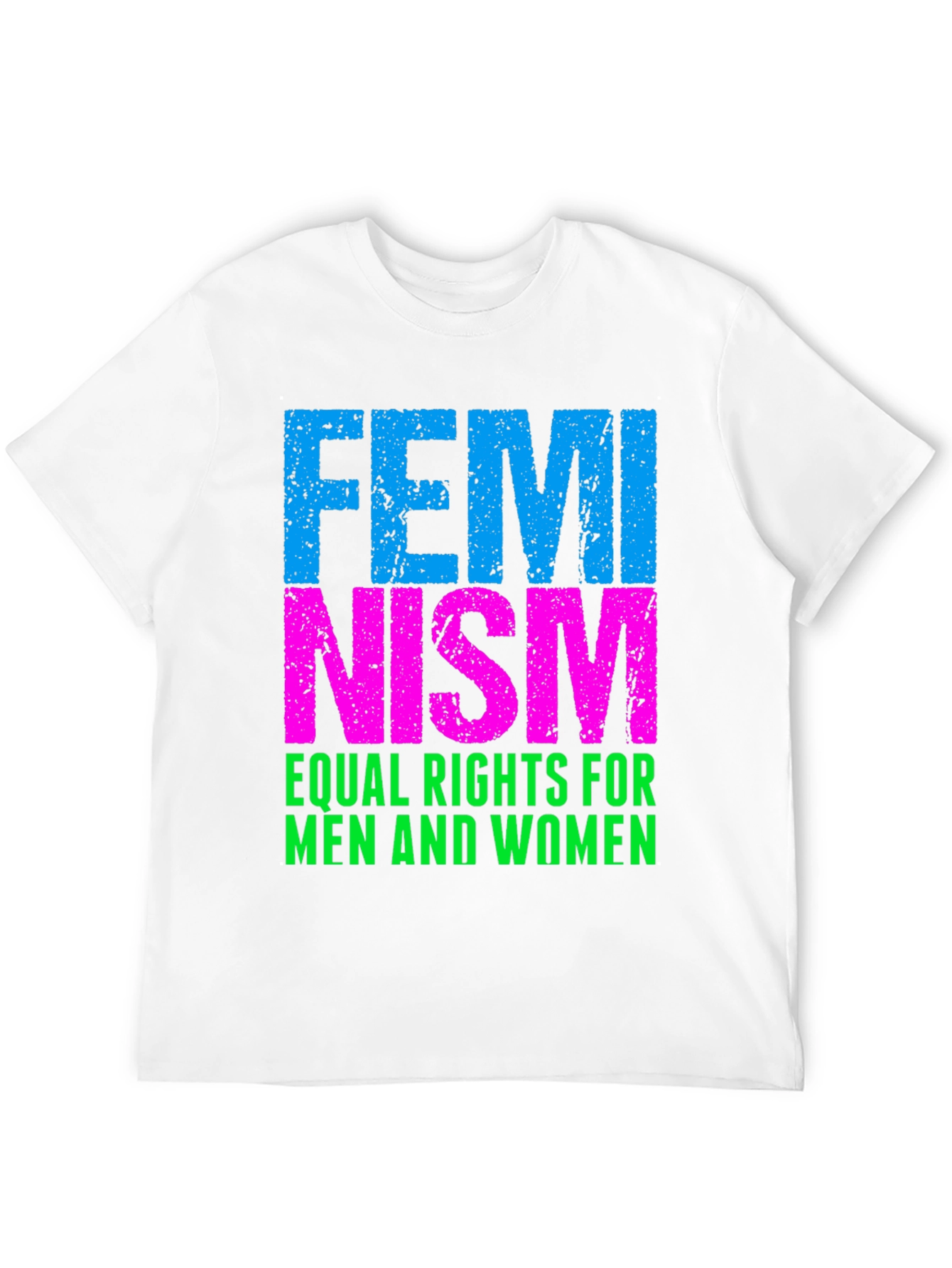 Feminism Equal Rights T-Shirt - Black Cotton Blend