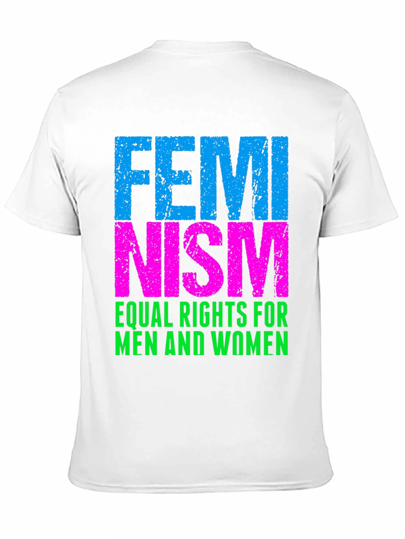 Feminism Equal Rights T-Shirt - Black Cotton Blend