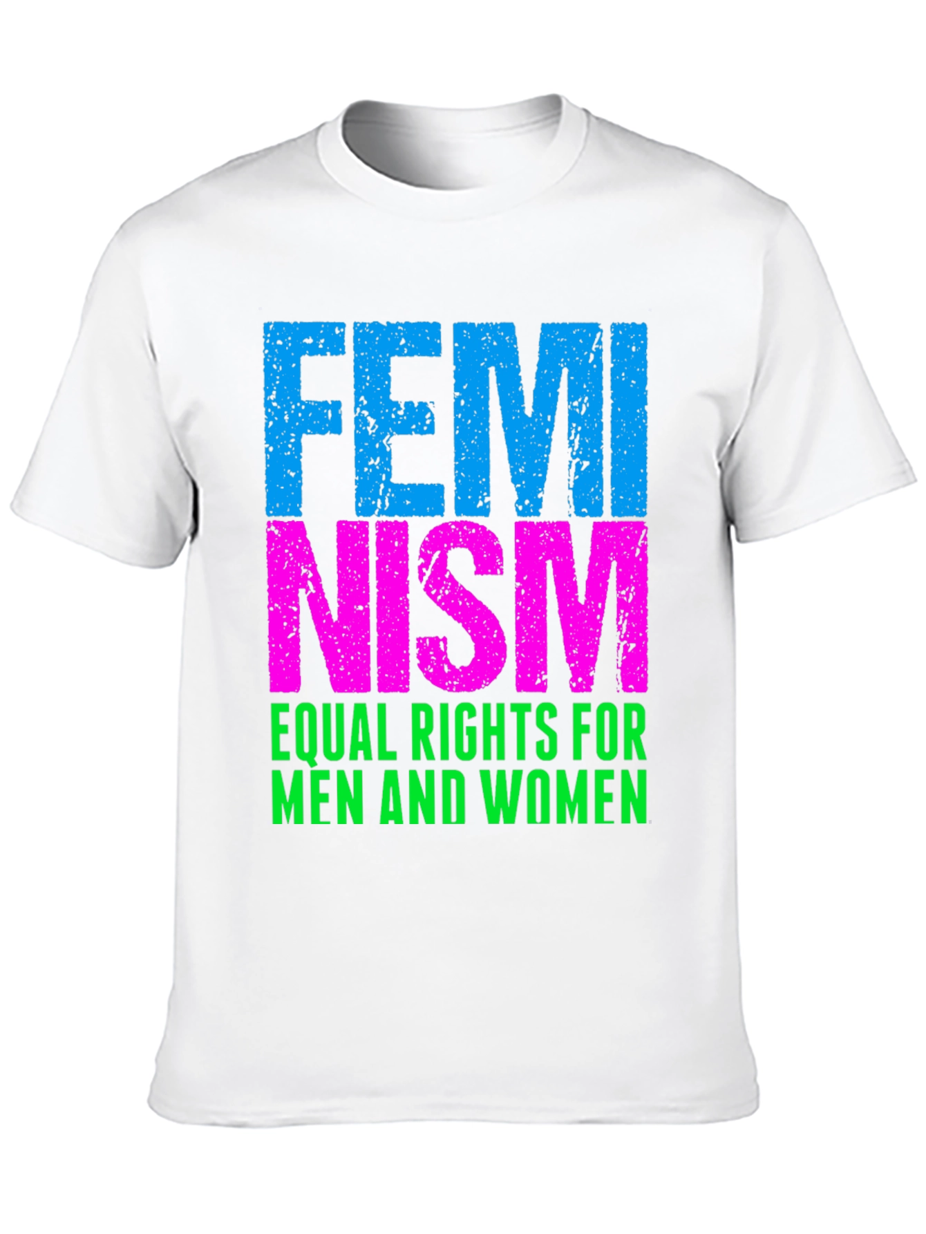 Feminism Equal Rights T-Shirt - Black Cotton Blend