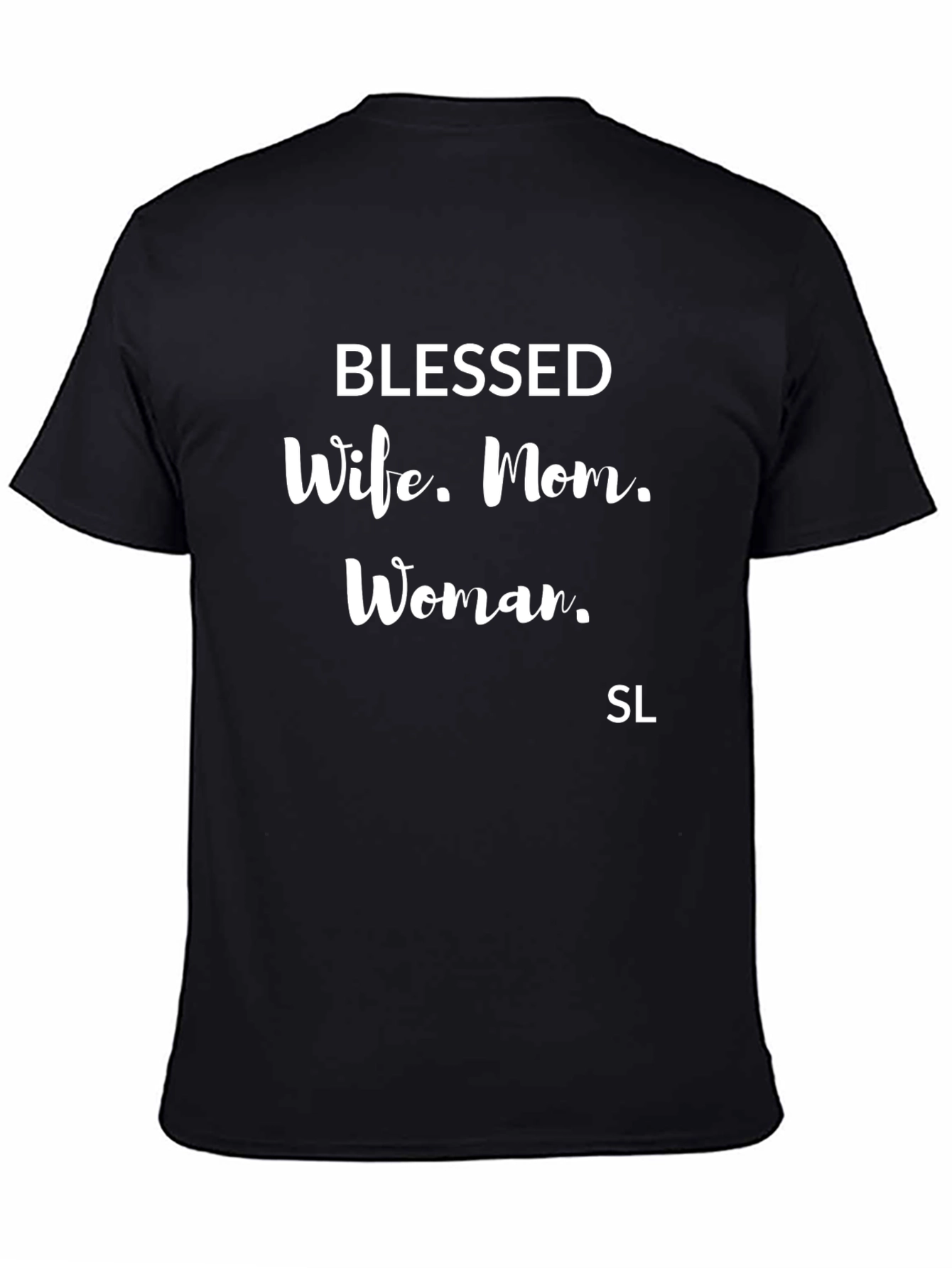Blessed Wife Mom Woman T-Shirt - Black