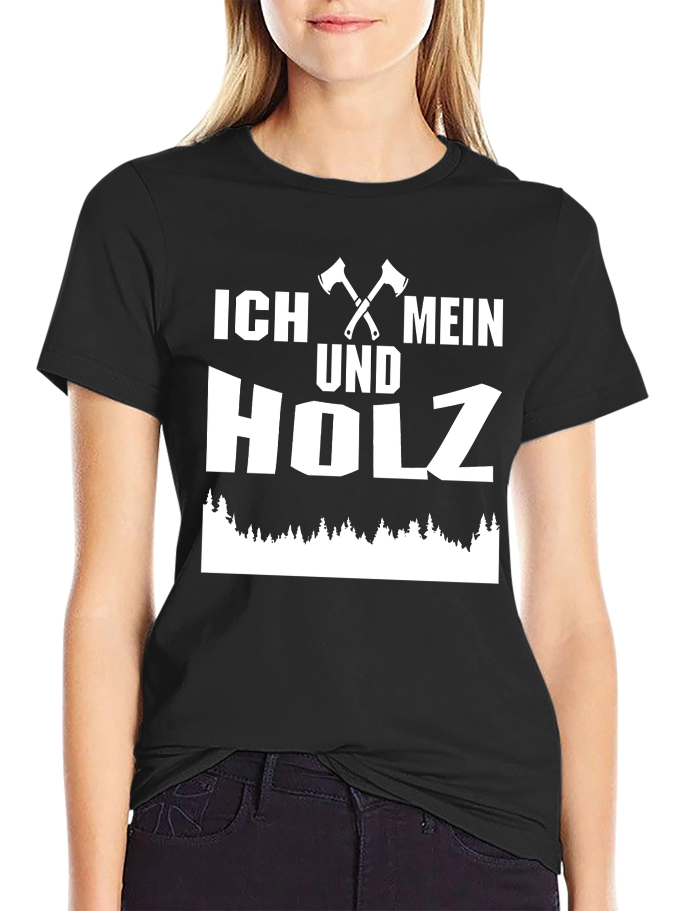 Ich Mein und Holz Axe T-Shirt - Lumberjack Tee