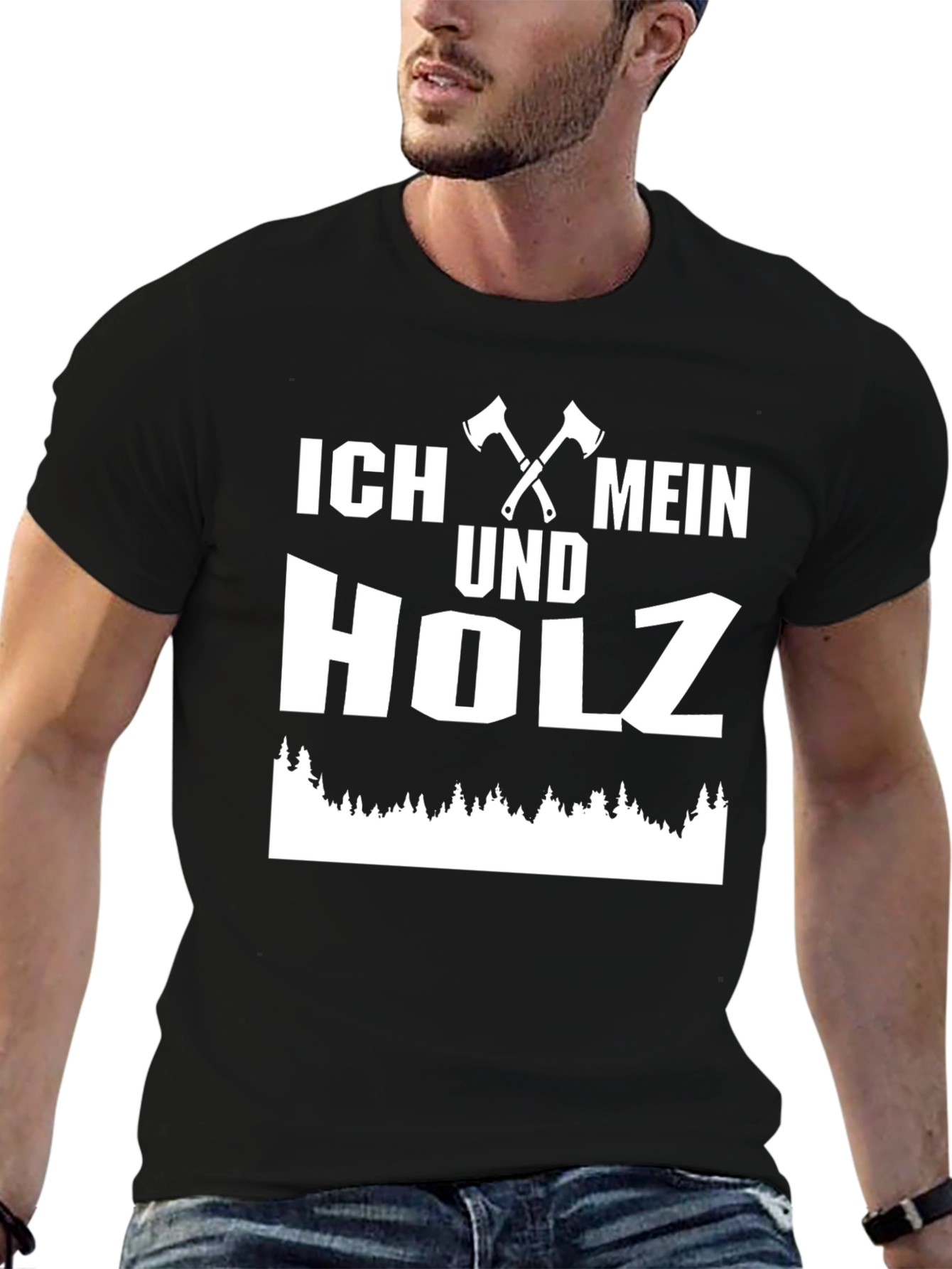Ich Mein und Holz Axe T-Shirt - Lumberjack Tee