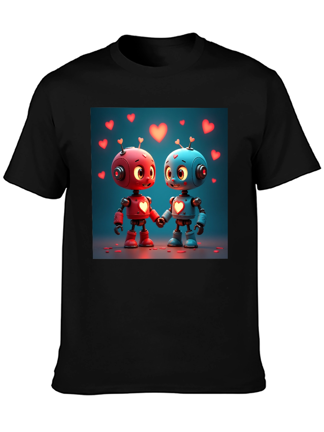 Robot Love T-Shirt - Cute Valentines Day Apparel