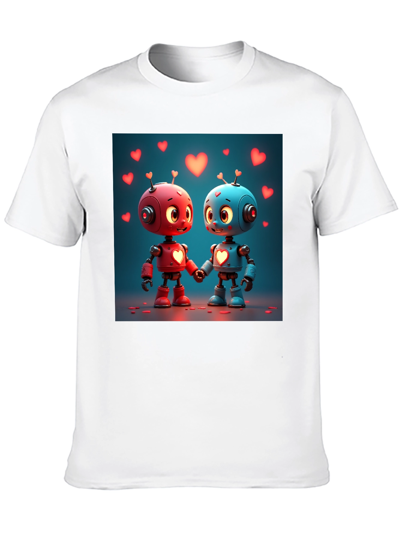 Robot Love T-Shirt - Cute Valentines Day Apparel