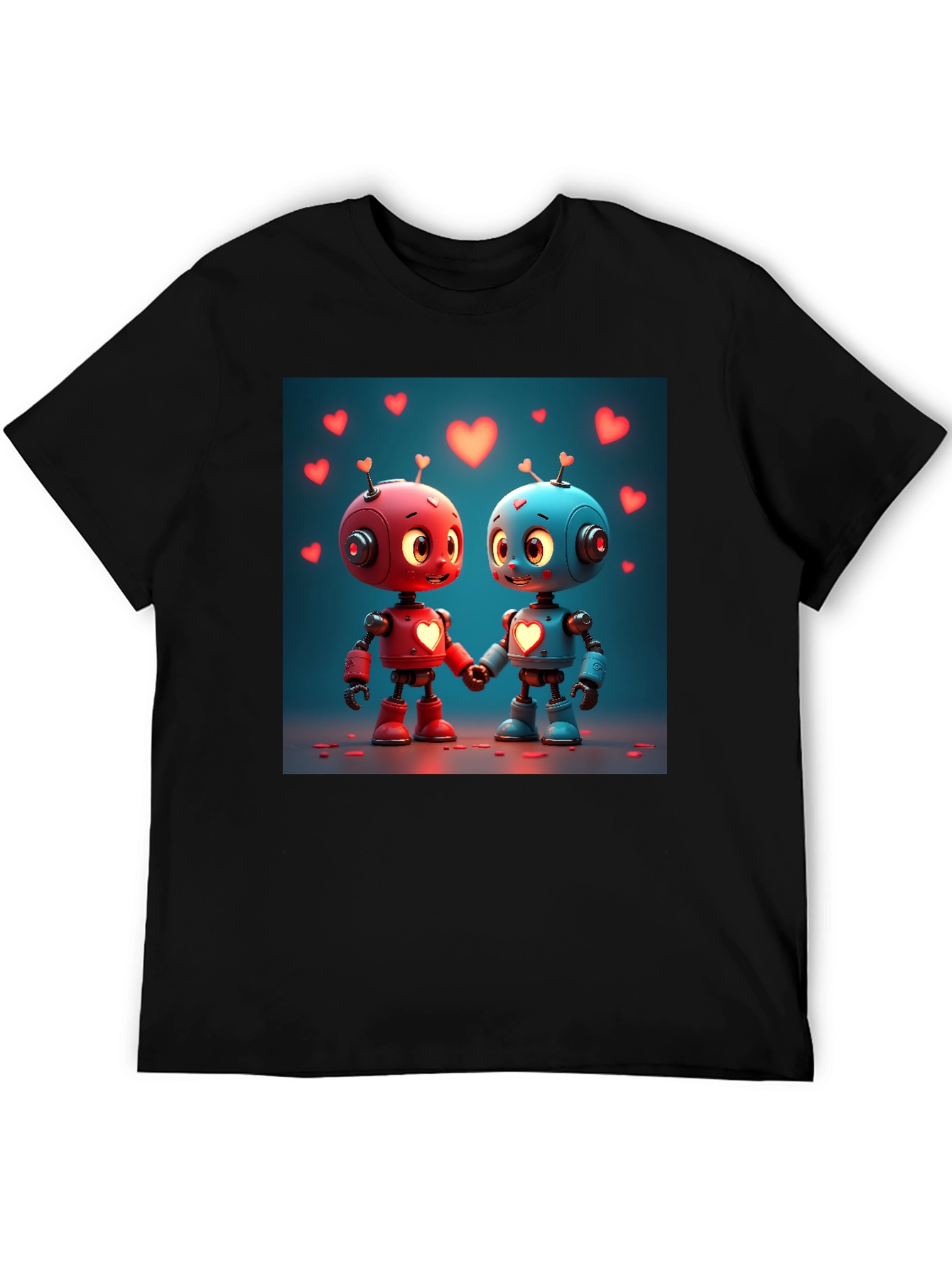 Robot Love T-Shirt - Cute Valentines Day Apparel