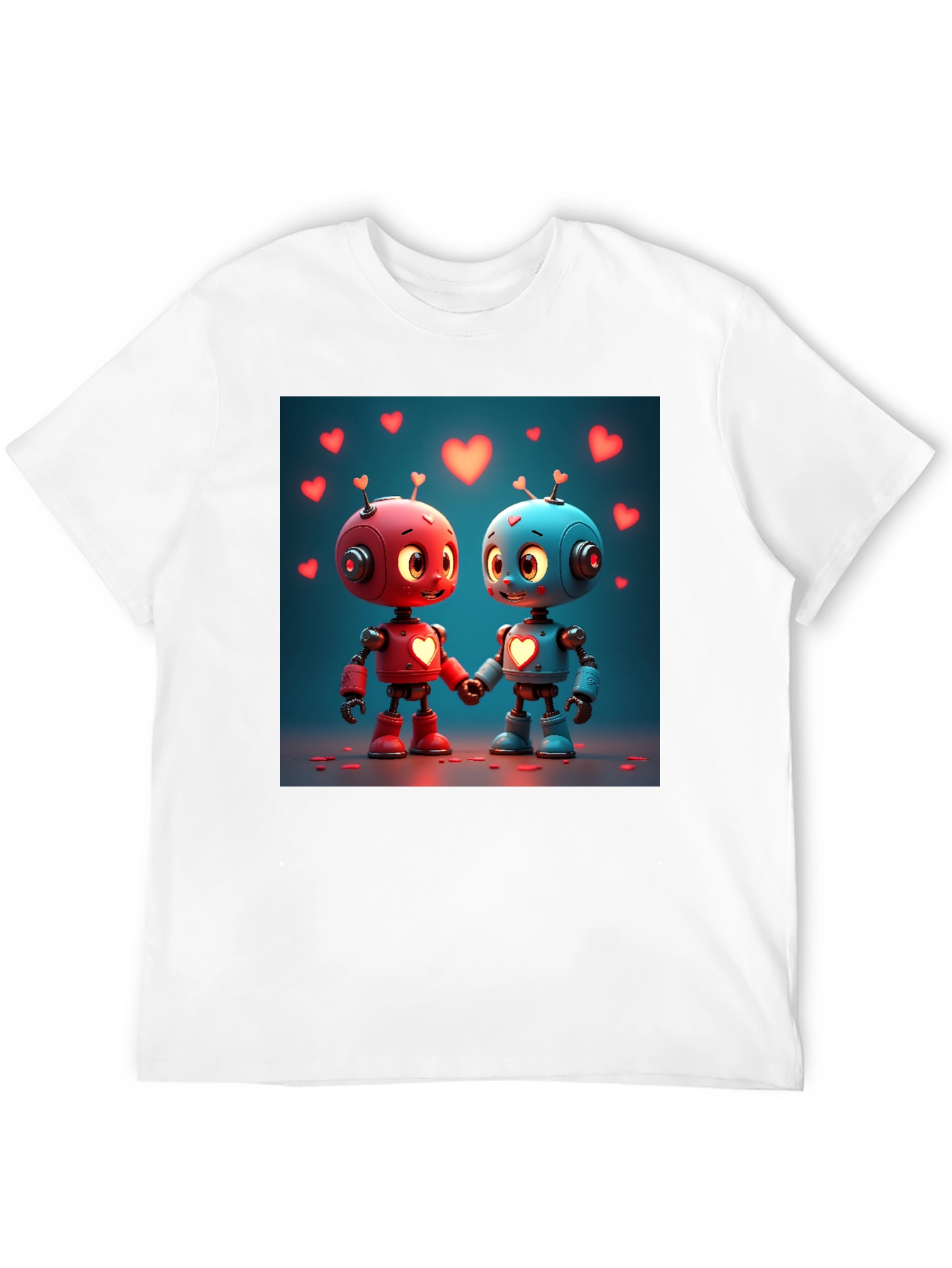 Robot Love T-Shirt - Cute Valentines Day Apparel