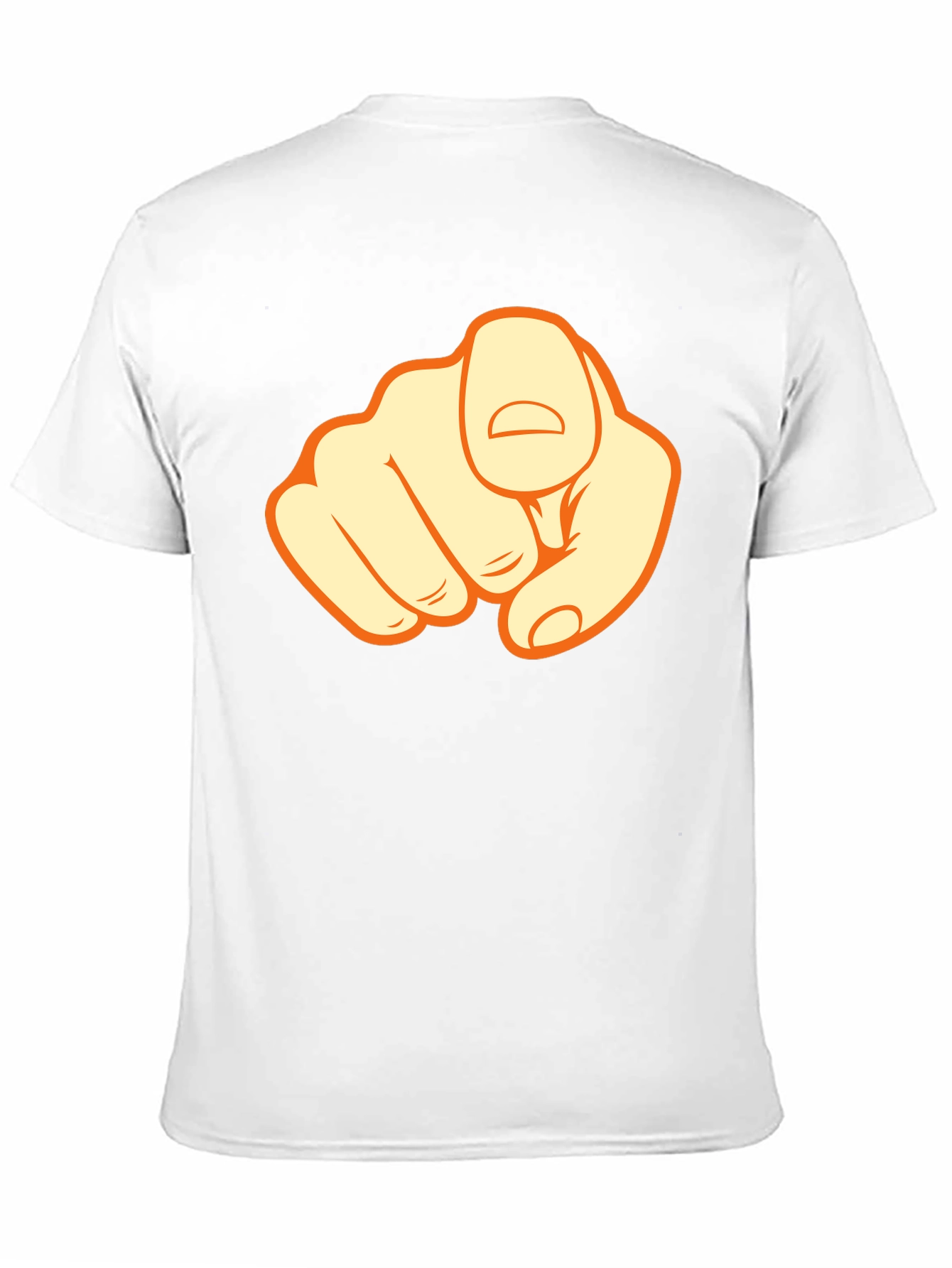 Pointing Finger Graphic Black T-Shirt