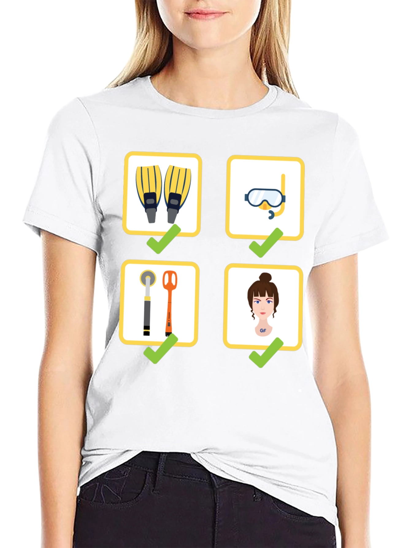 Diving Checklist T-Shirt - Dive Essentials Tee