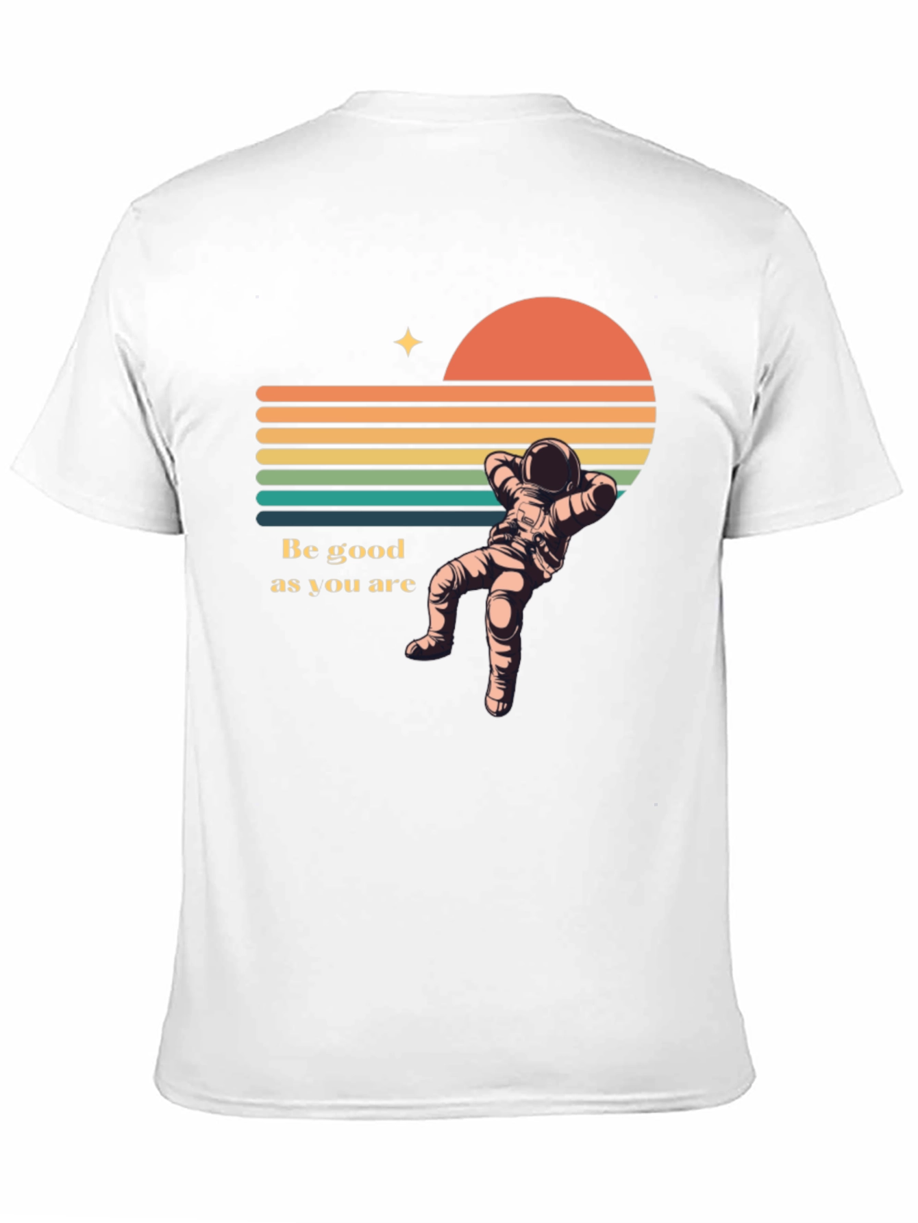 Retro Astronaut T-Shirt - Be Good As You Are