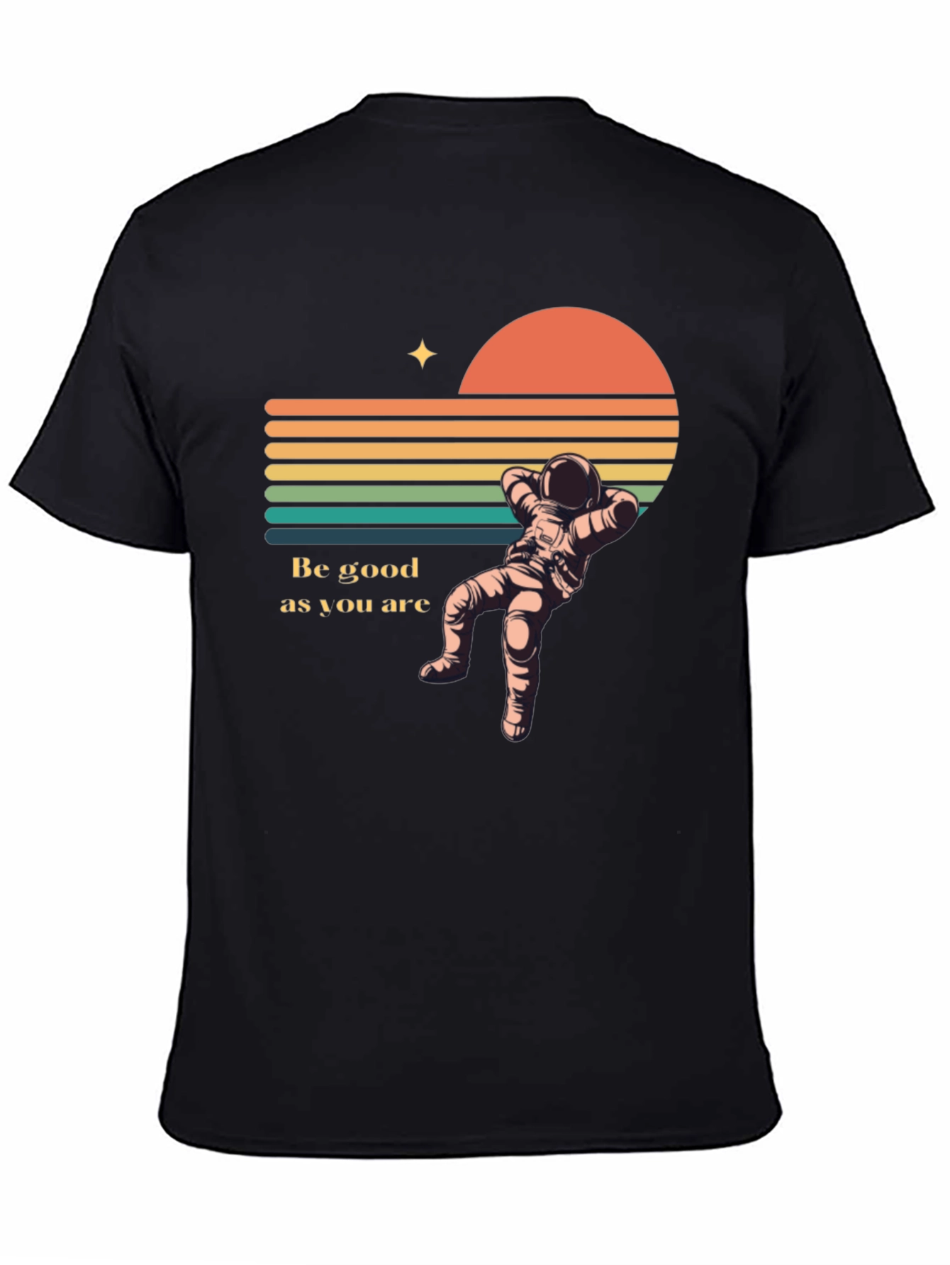 Retro Astronaut T-Shirt - Be Good As You Are