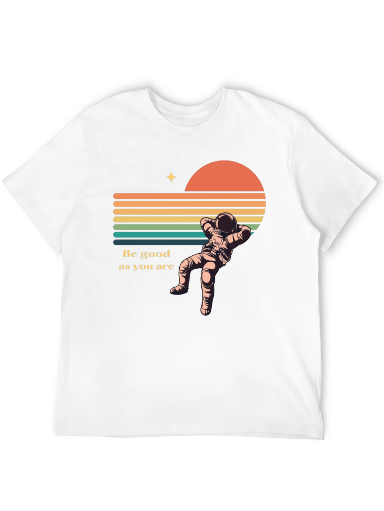 Retro Astronaut T-Shirt - Be Good As You Are