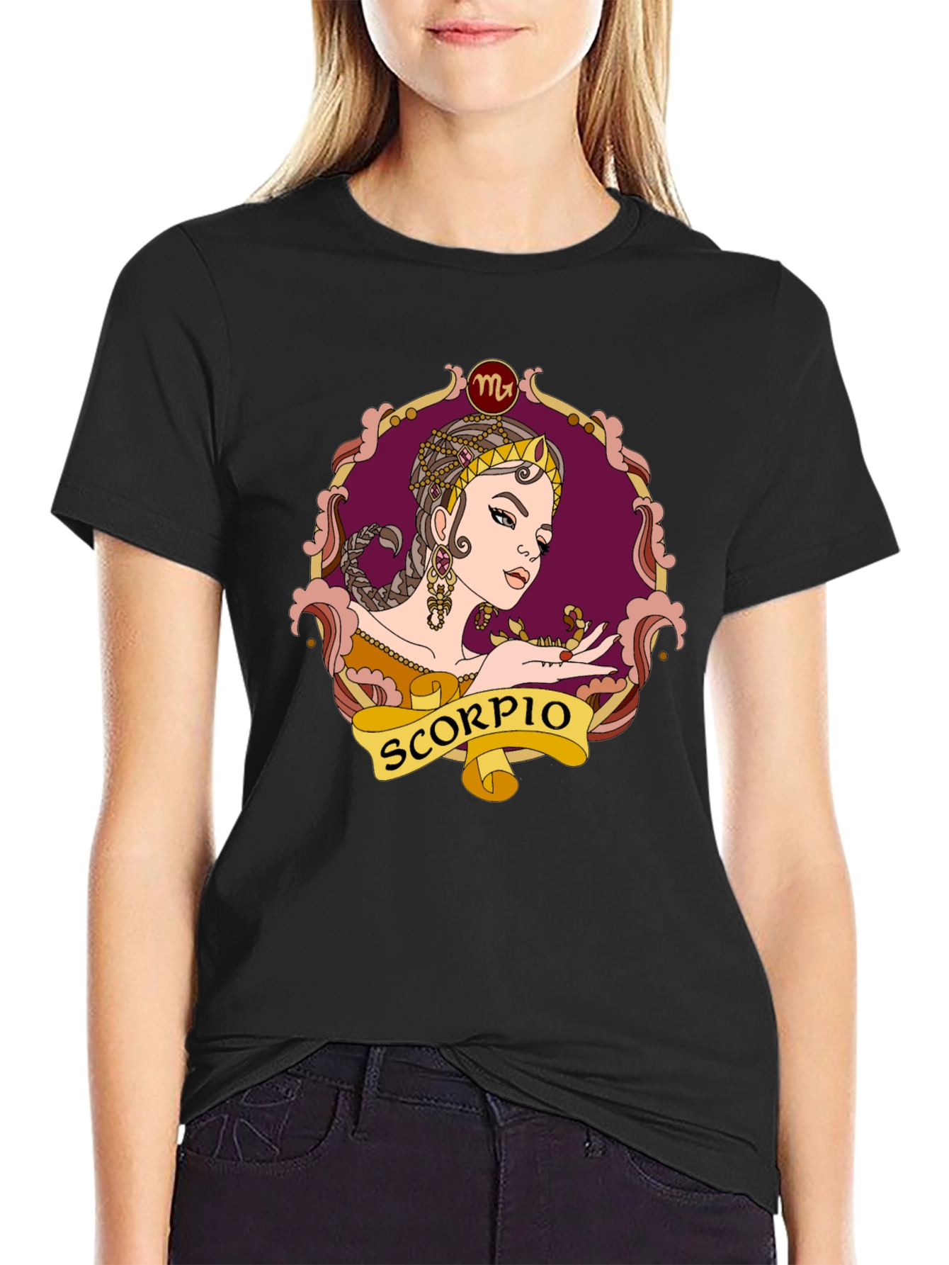 Scorpio Zodiac T-Shirt Woman Design
