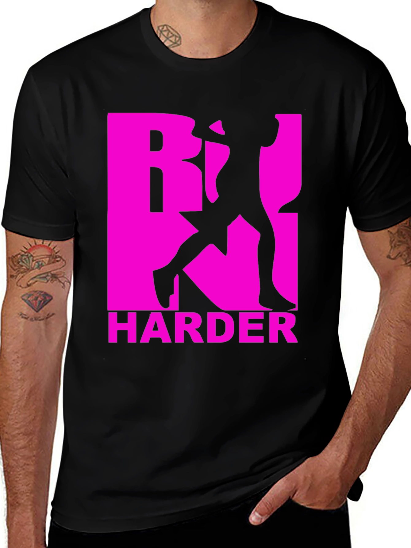 Work Harder T-Shirt - Motivational Fitness Apparel