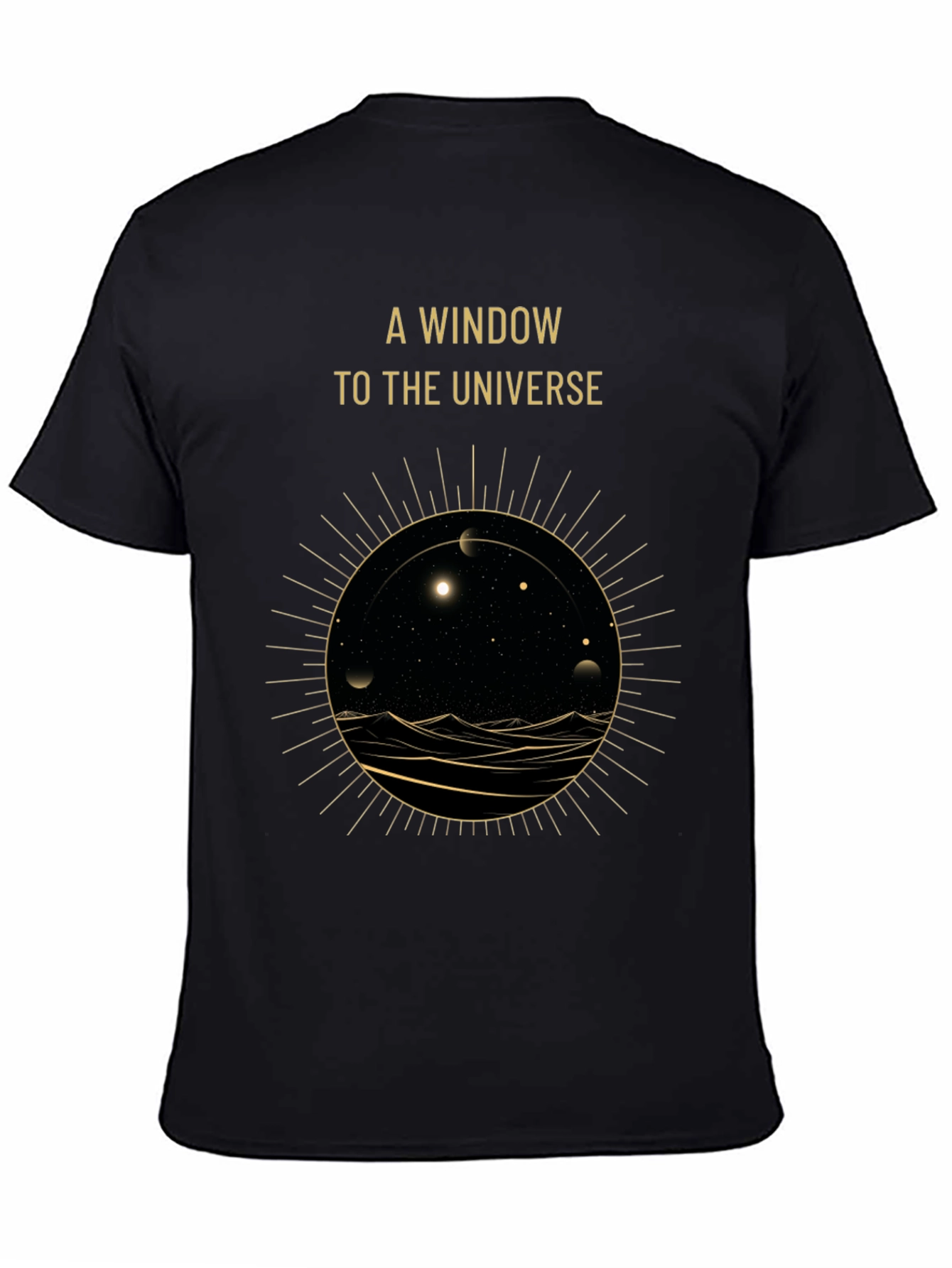 A Window to the Universe Graphic Tee - Black