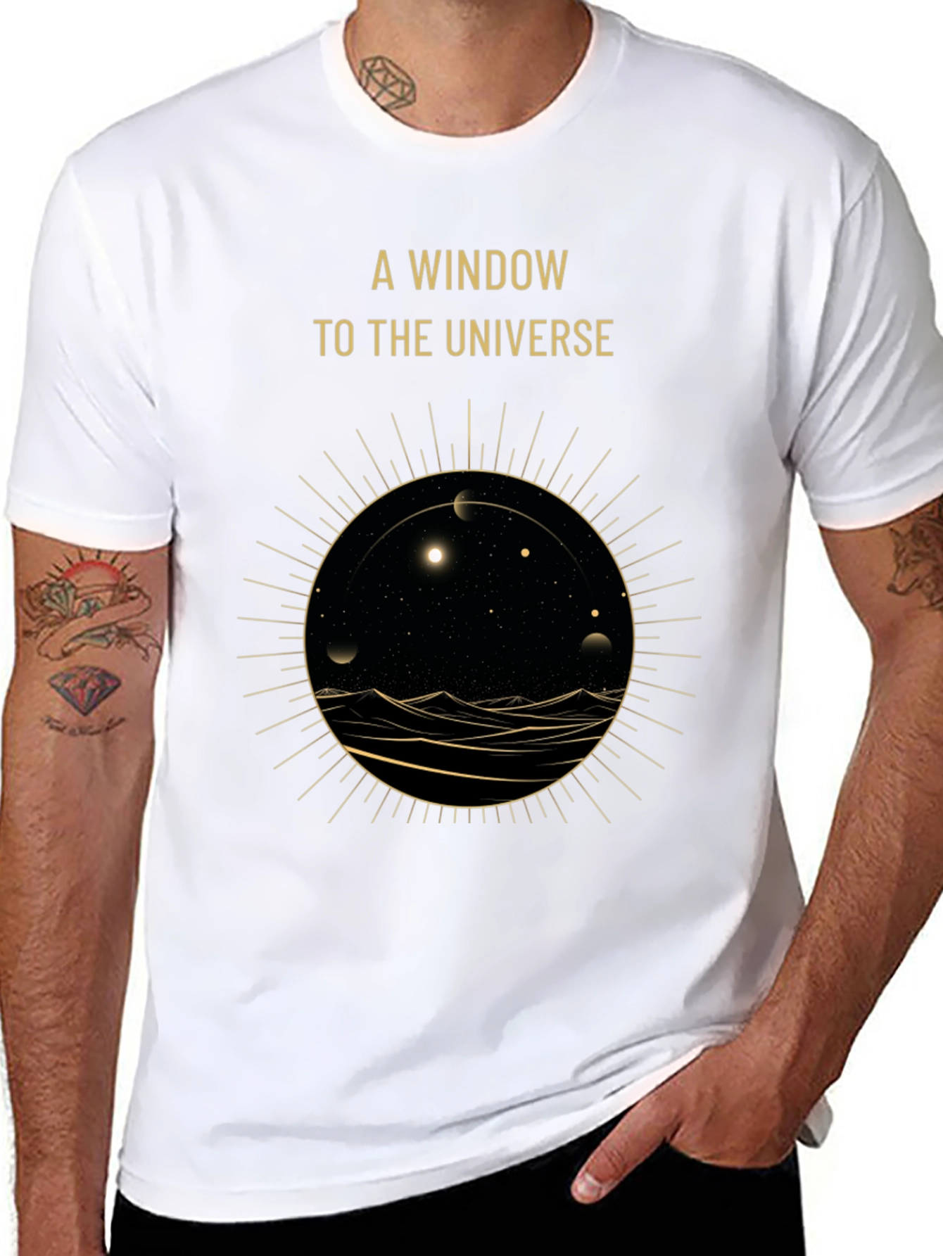 A Window to the Universe Graphic Tee - Black