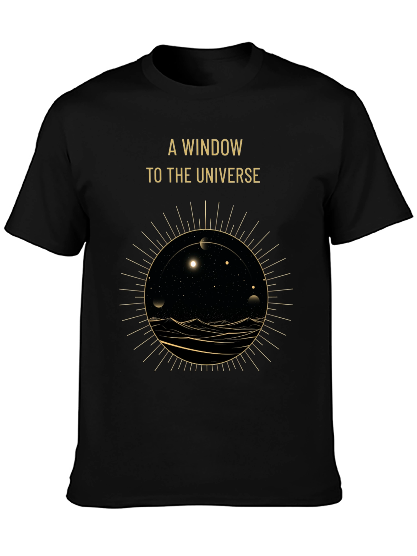 A Window to the Universe Graphic Tee - Black