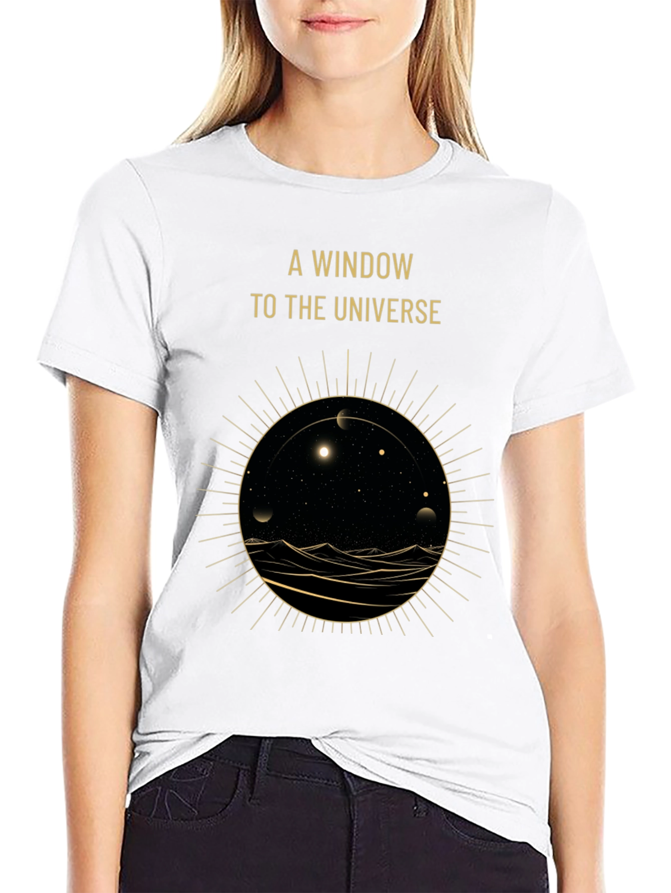 A Window to the Universe Graphic Tee - Black