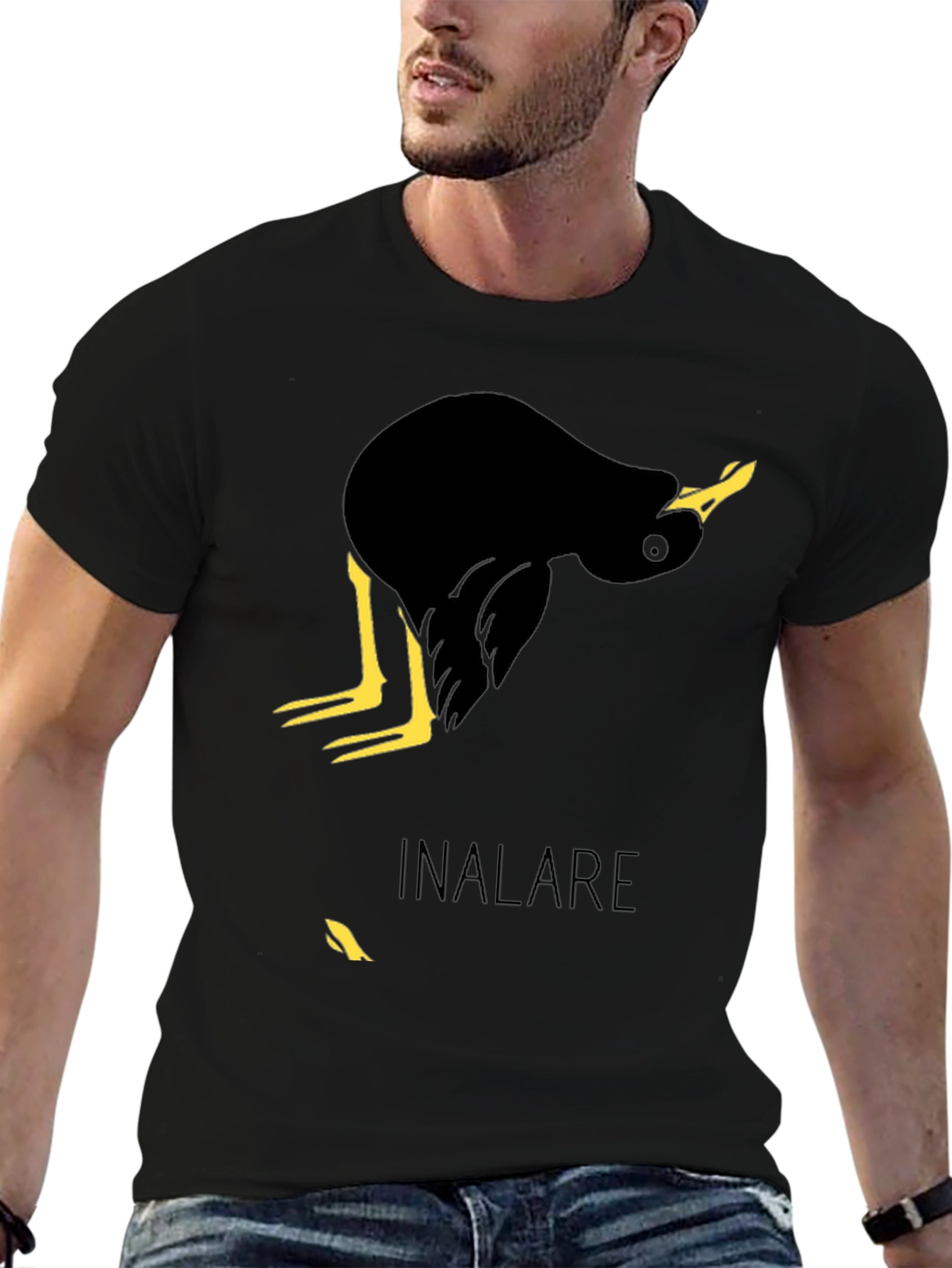 Black Bird Graphic Tee - Unisex Casual Style