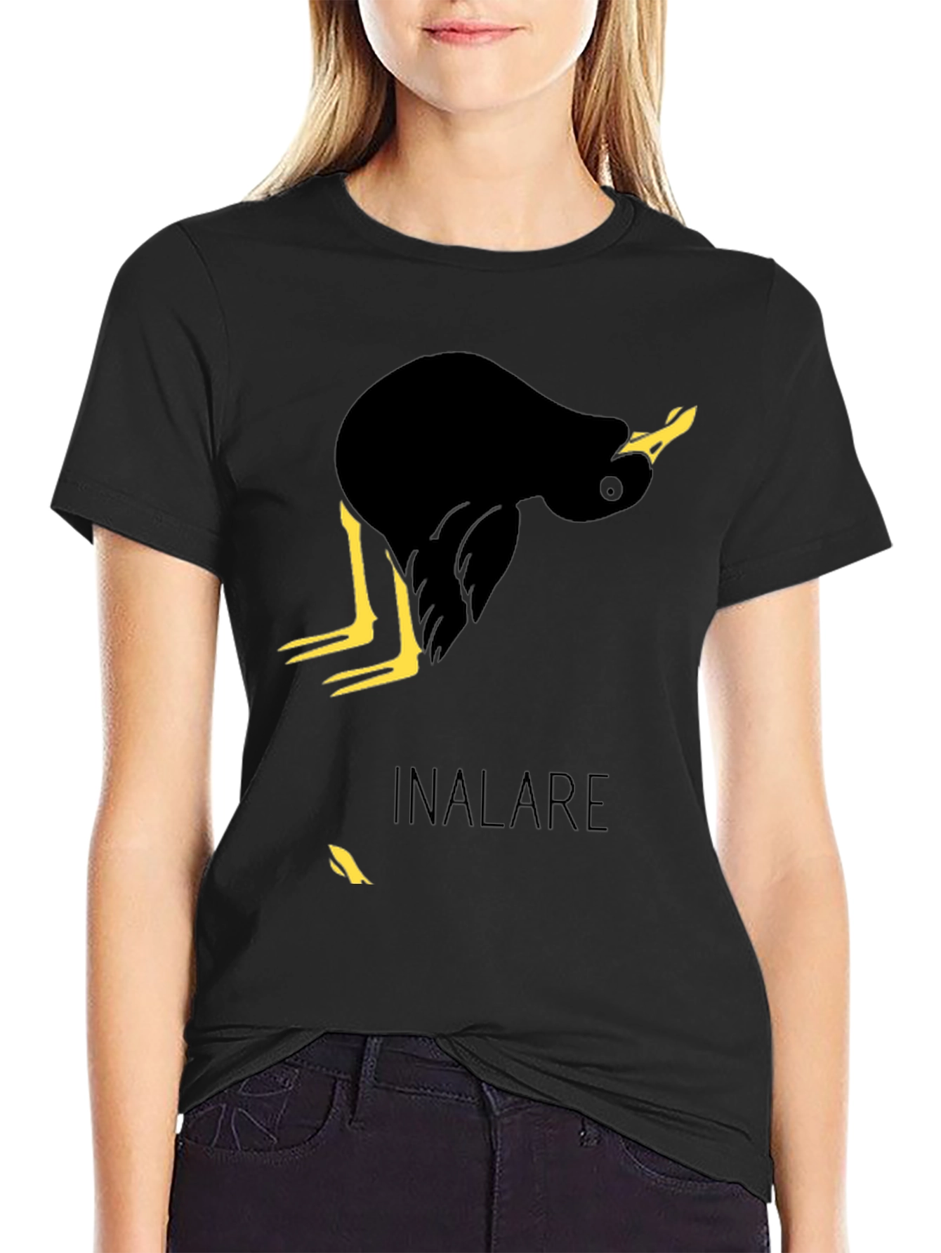 Black Bird Graphic Tee - Unisex Casual Style