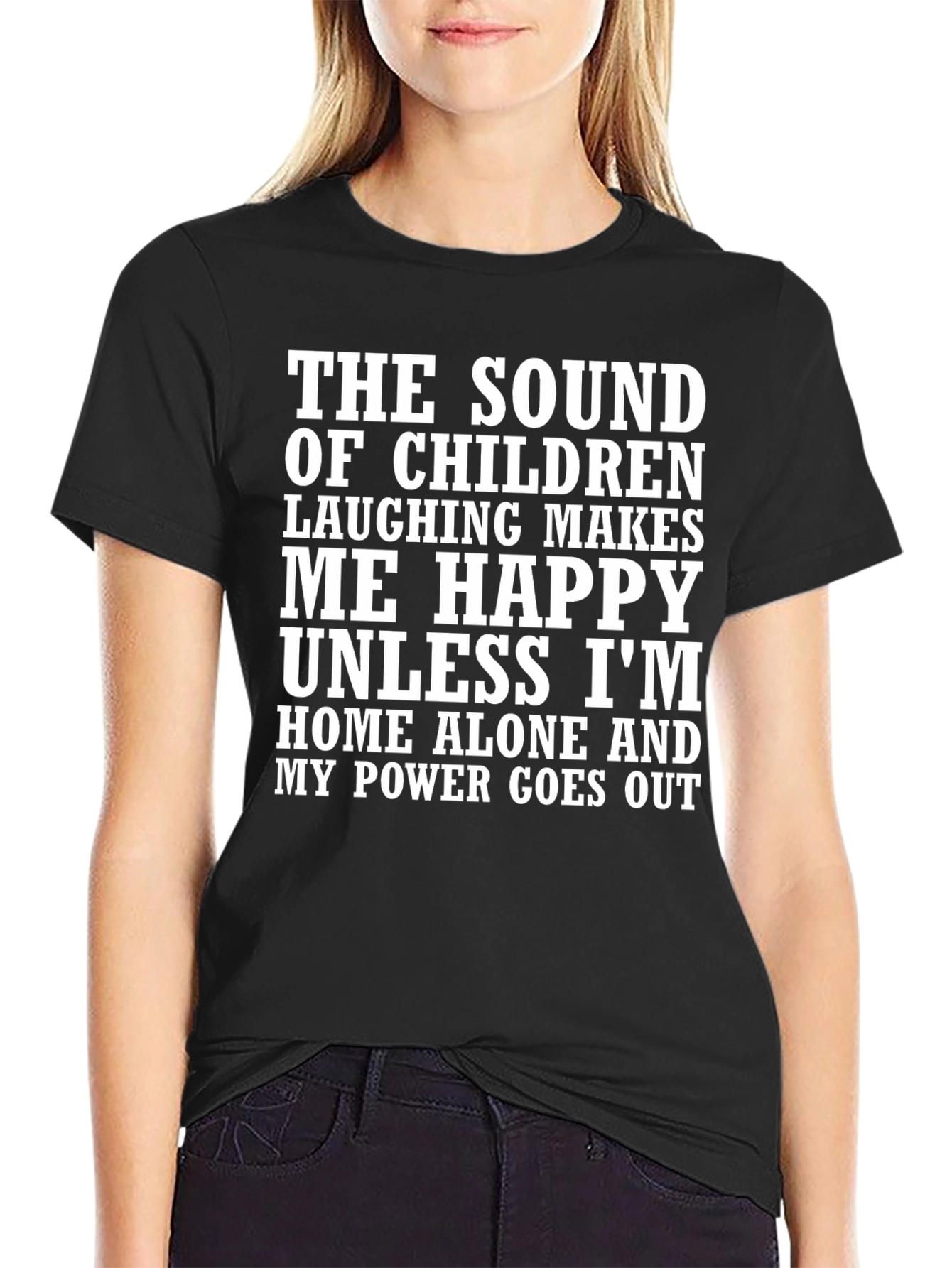 Funny Graphic T-Shirt: Sound of Children Laughing