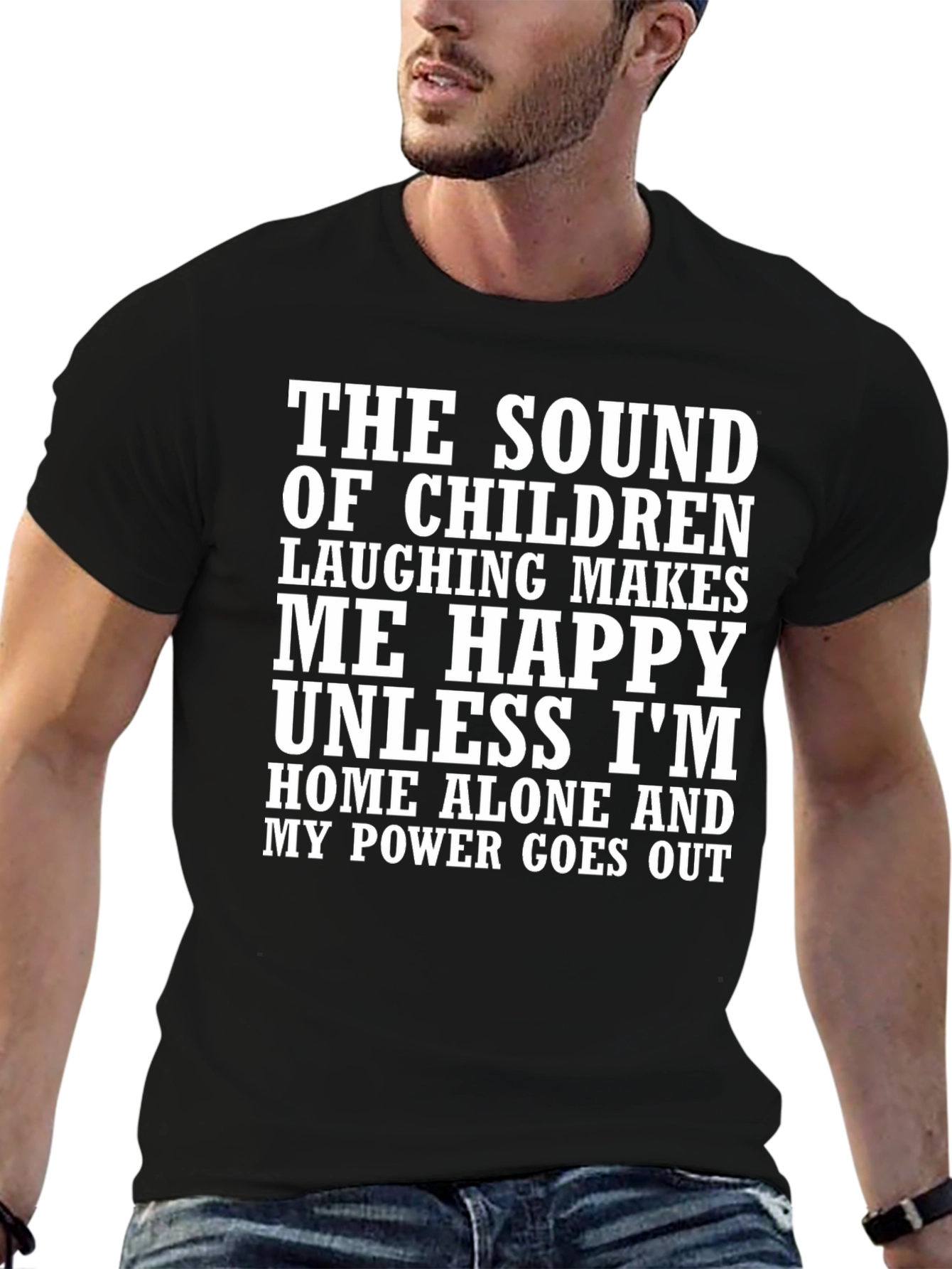 Funny Graphic T-Shirt: Sound of Children Laughing