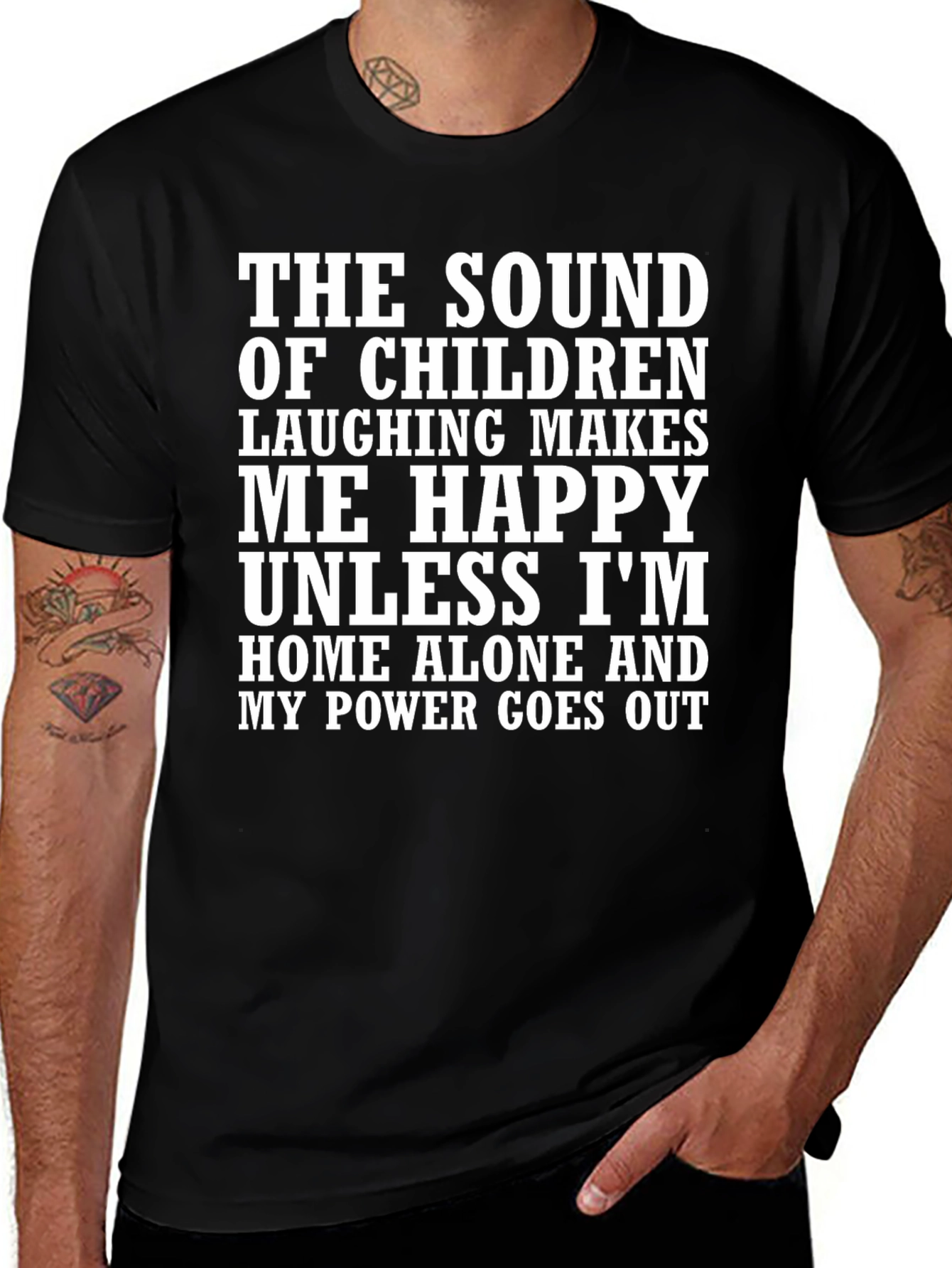 Funny Graphic T-Shirt: Sound of Children Laughing