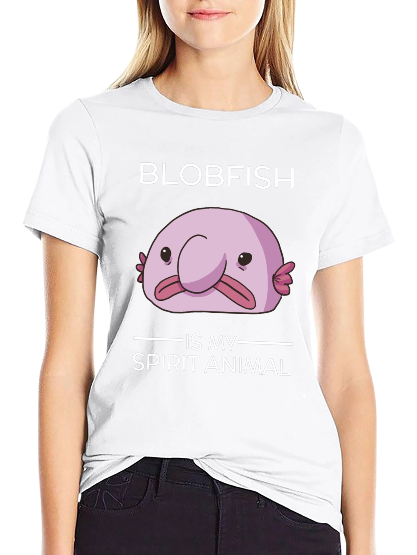 Blobfish Spirit Animal Graphic T-Shirt