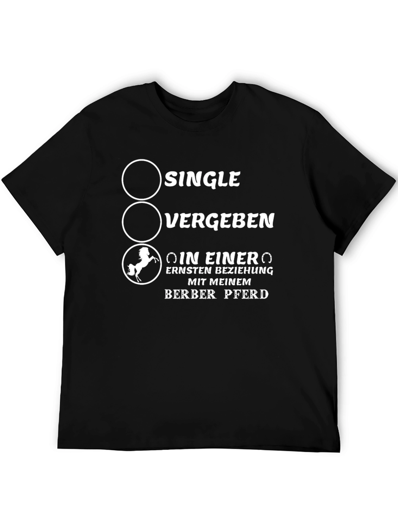 Single Vergeben Berber Pferd T-Shirt