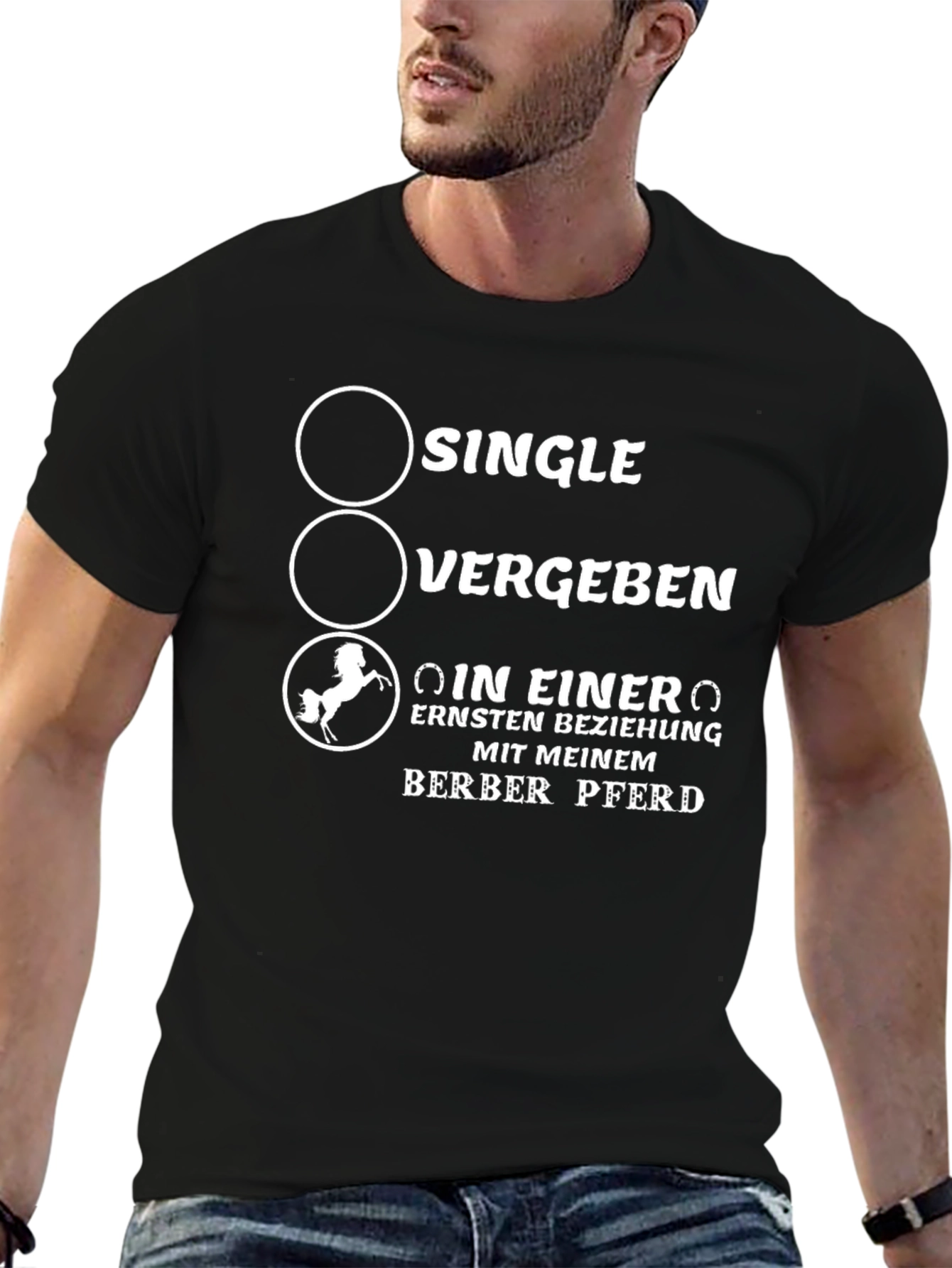 Single Vergeben Berber Pferd T-Shirt