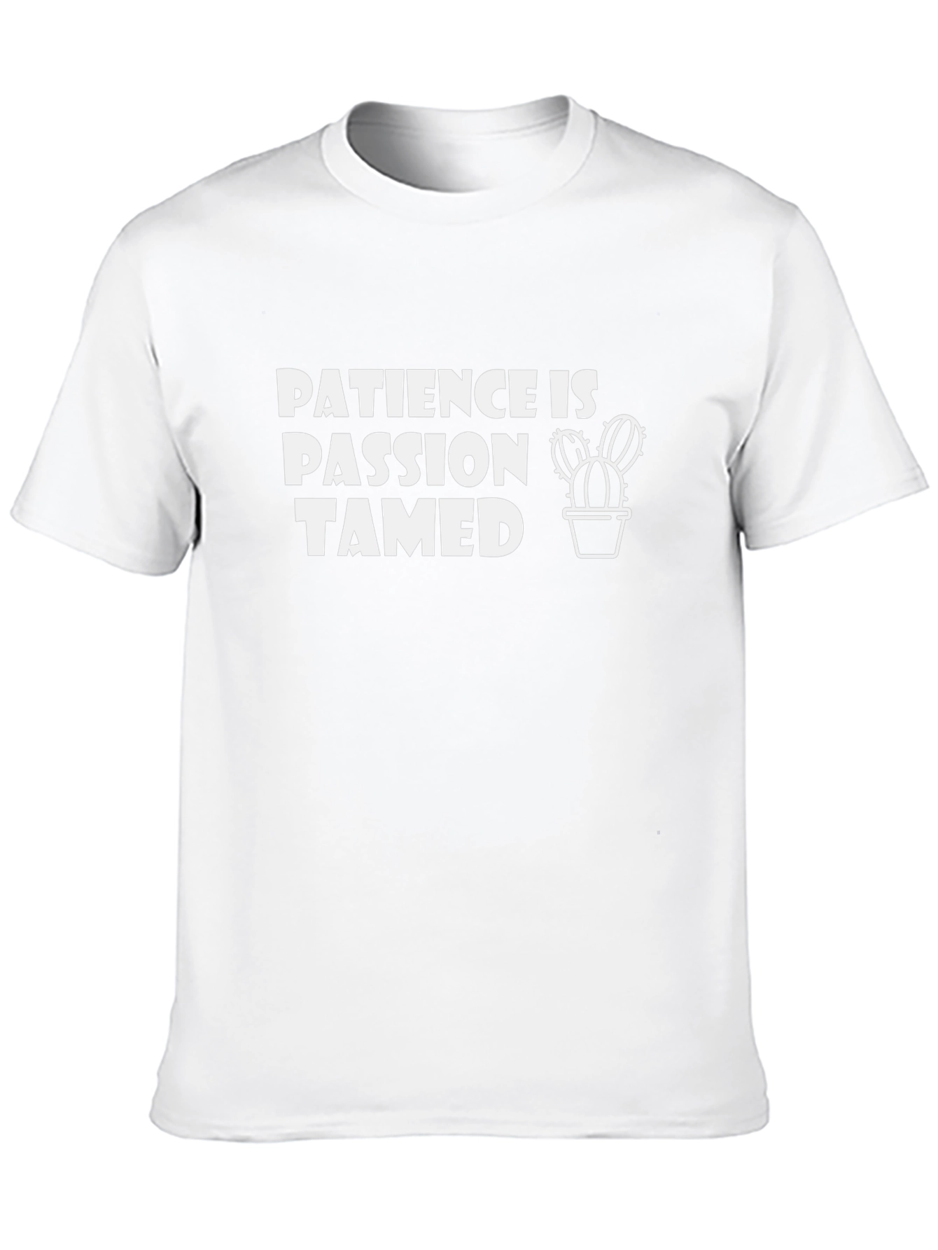Patience is Passion Tamed Black Graphic Tee