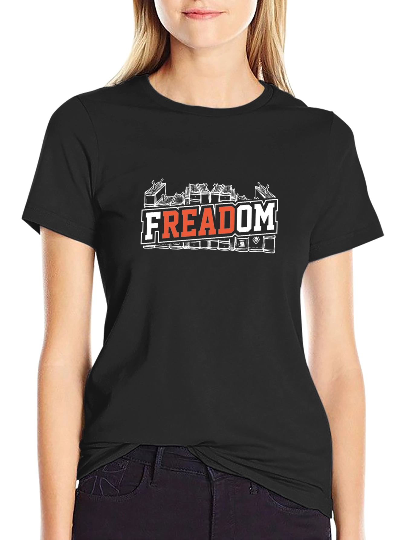 FreAdom T-Shirt - Black Graphic Tee